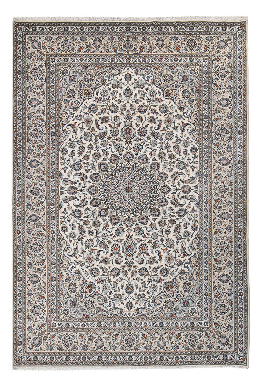 Perserteppich - Keshan - Royal - 362 x 246 cm - grau