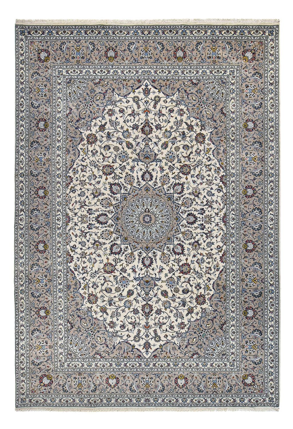 Perserteppich - Keshan - Royal - 360 x 248 cm - grau