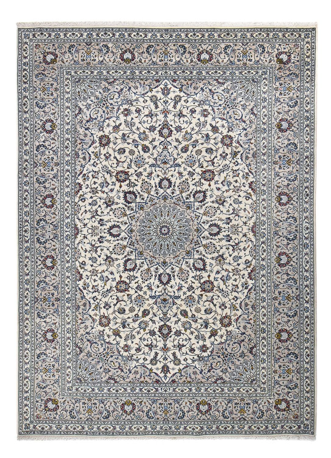 Perserteppich - Keshan - Royal - 348 x 250 cm - grau