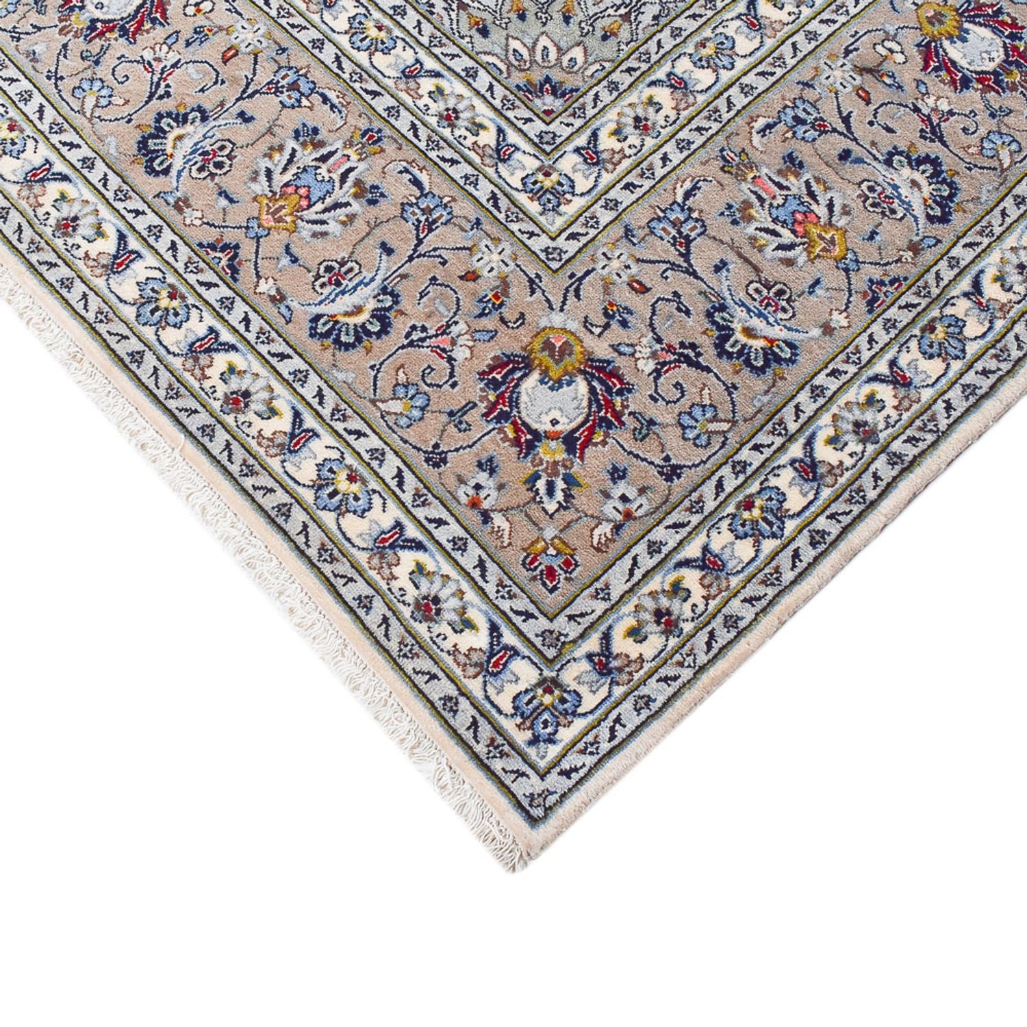 Perserteppich - Keshan - Royal - 343 x 250 cm - grau