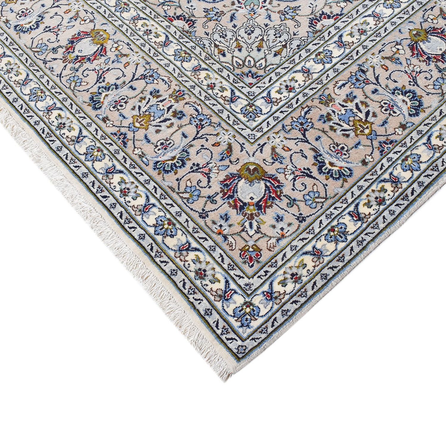 Perserteppich - Keshan - Royal - 346 x 246 cm - grau