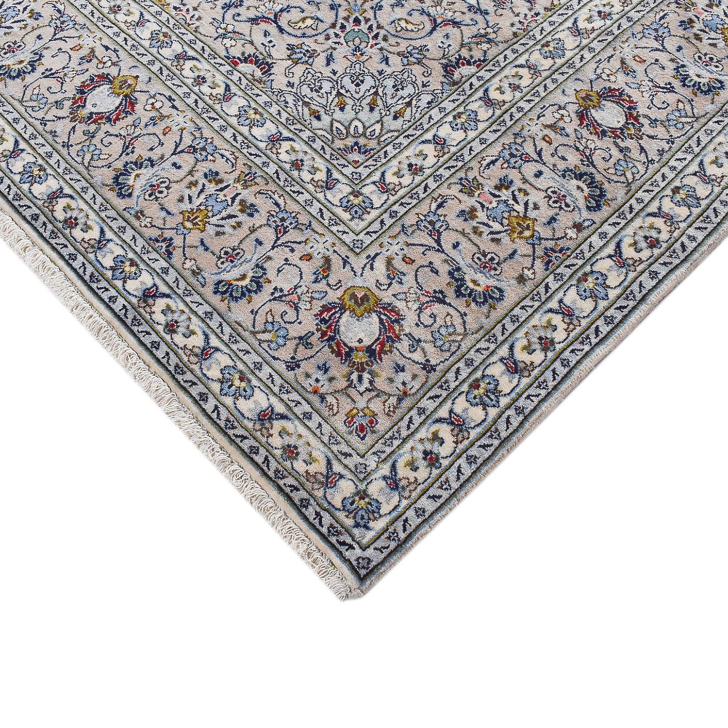 Perserteppich - Keshan - Royal - 354 x 244 cm - grau