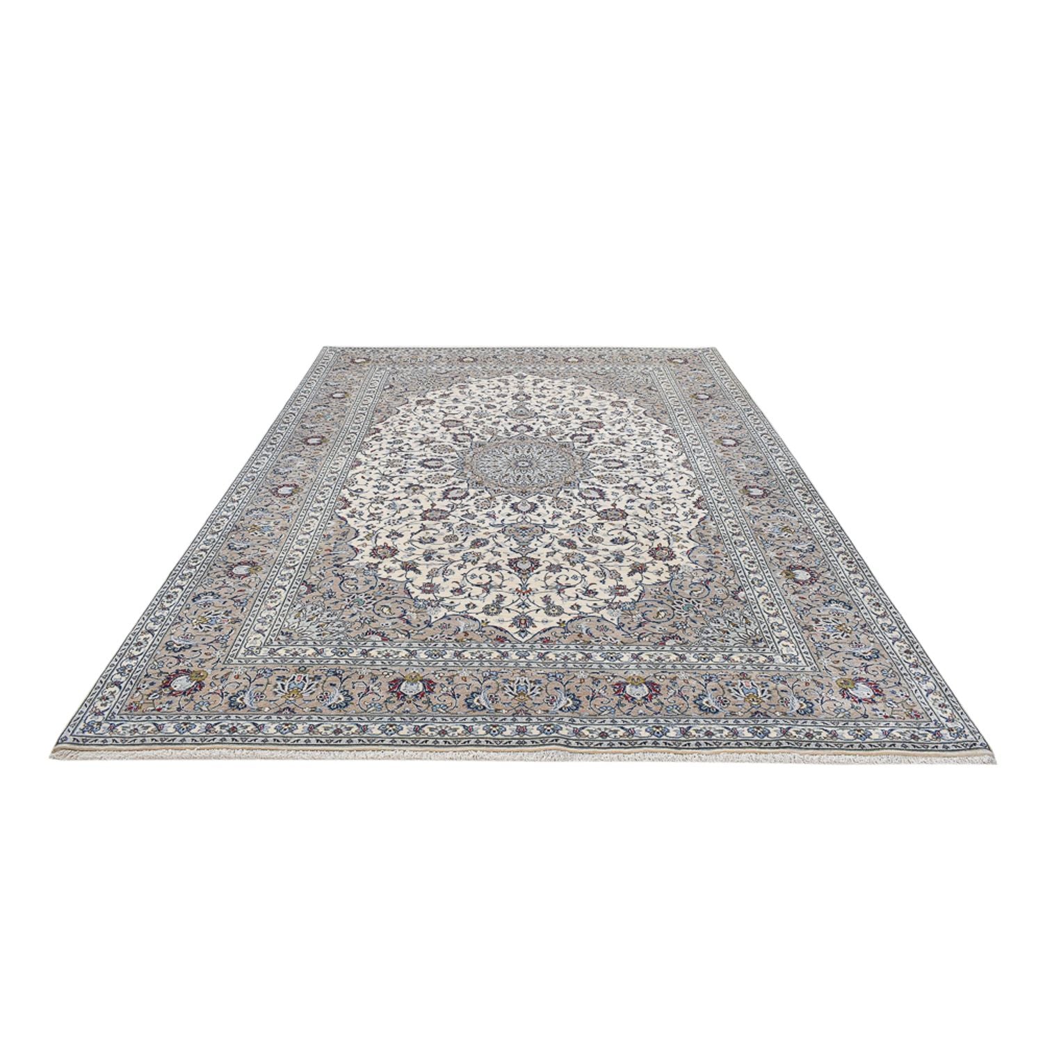 Perserteppich - Keshan - Royal - 354 x 240 cm - grau