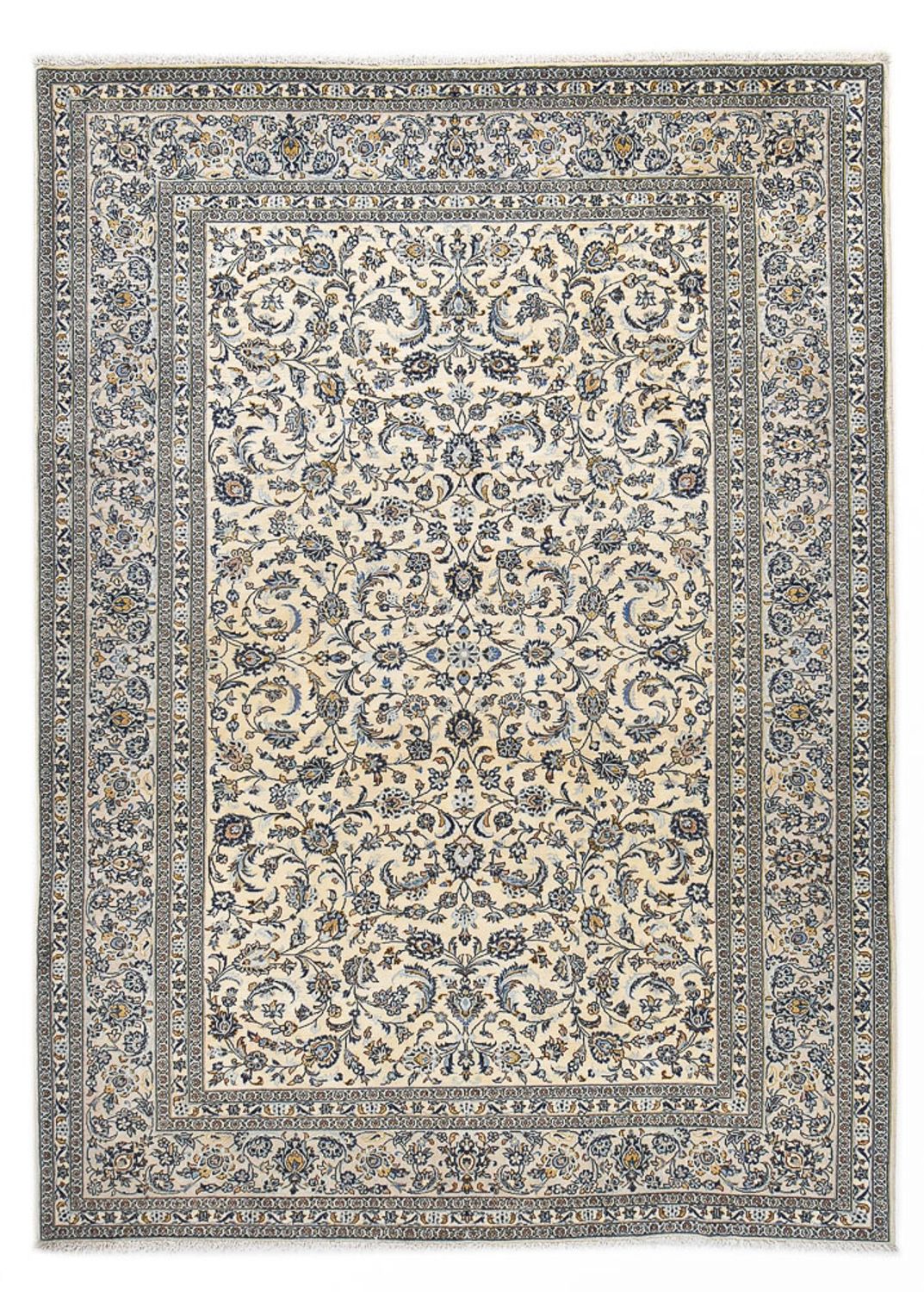 Perserteppich - Keshan - Royal - 351 x 250 cm - grau