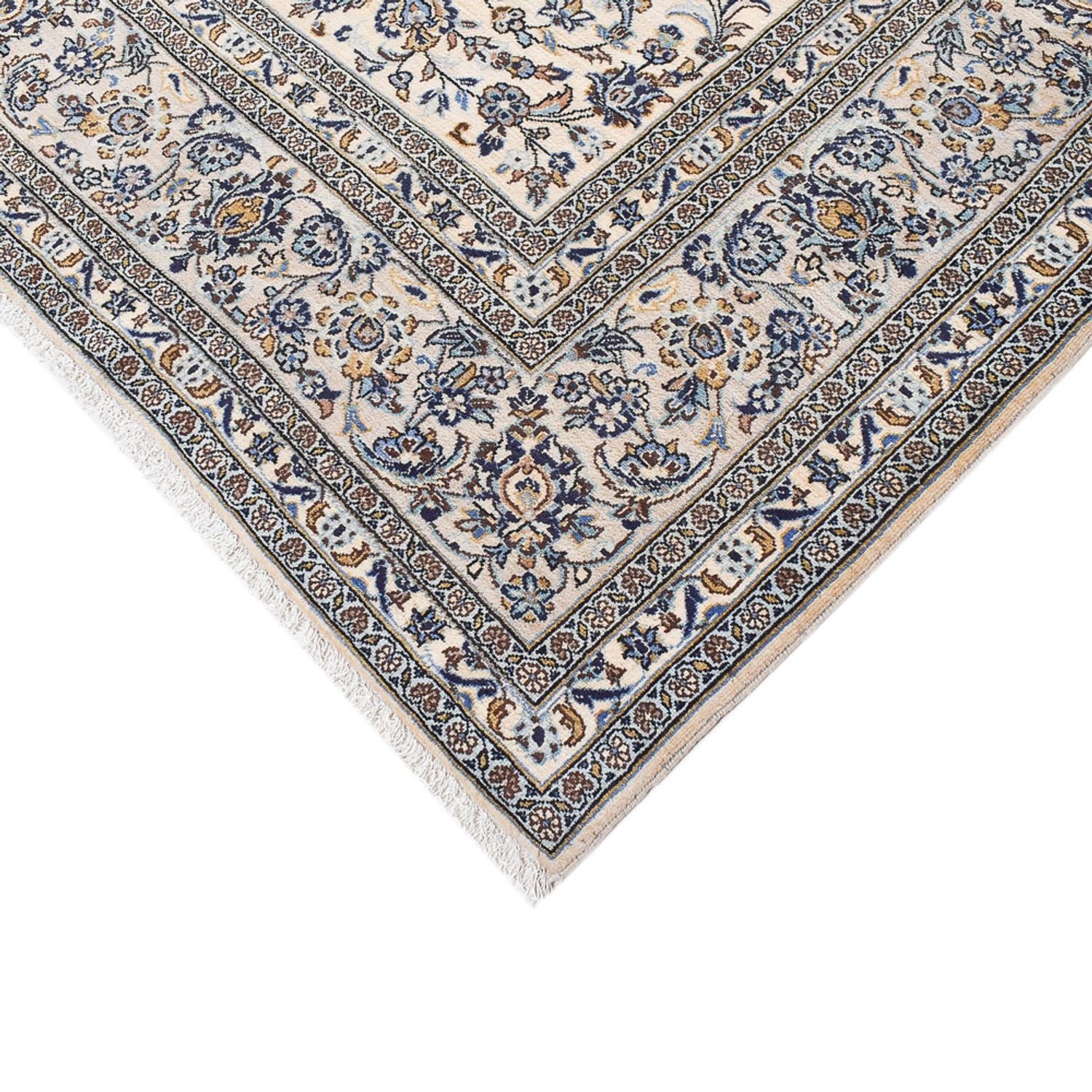 Perserteppich - Keshan - Royal - 351 x 250 cm - grau