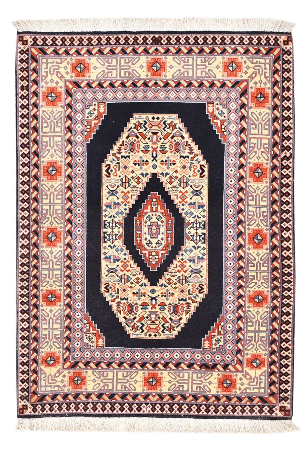 Perserteppich - Täbriz - Royal - 105 x 74 cm - mehrfarbig