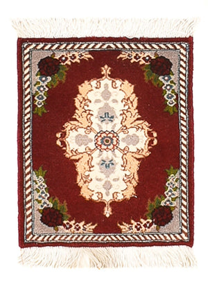 Perserteppich - Täbriz - Premium - 40 x 30 cm - dunkelrot
