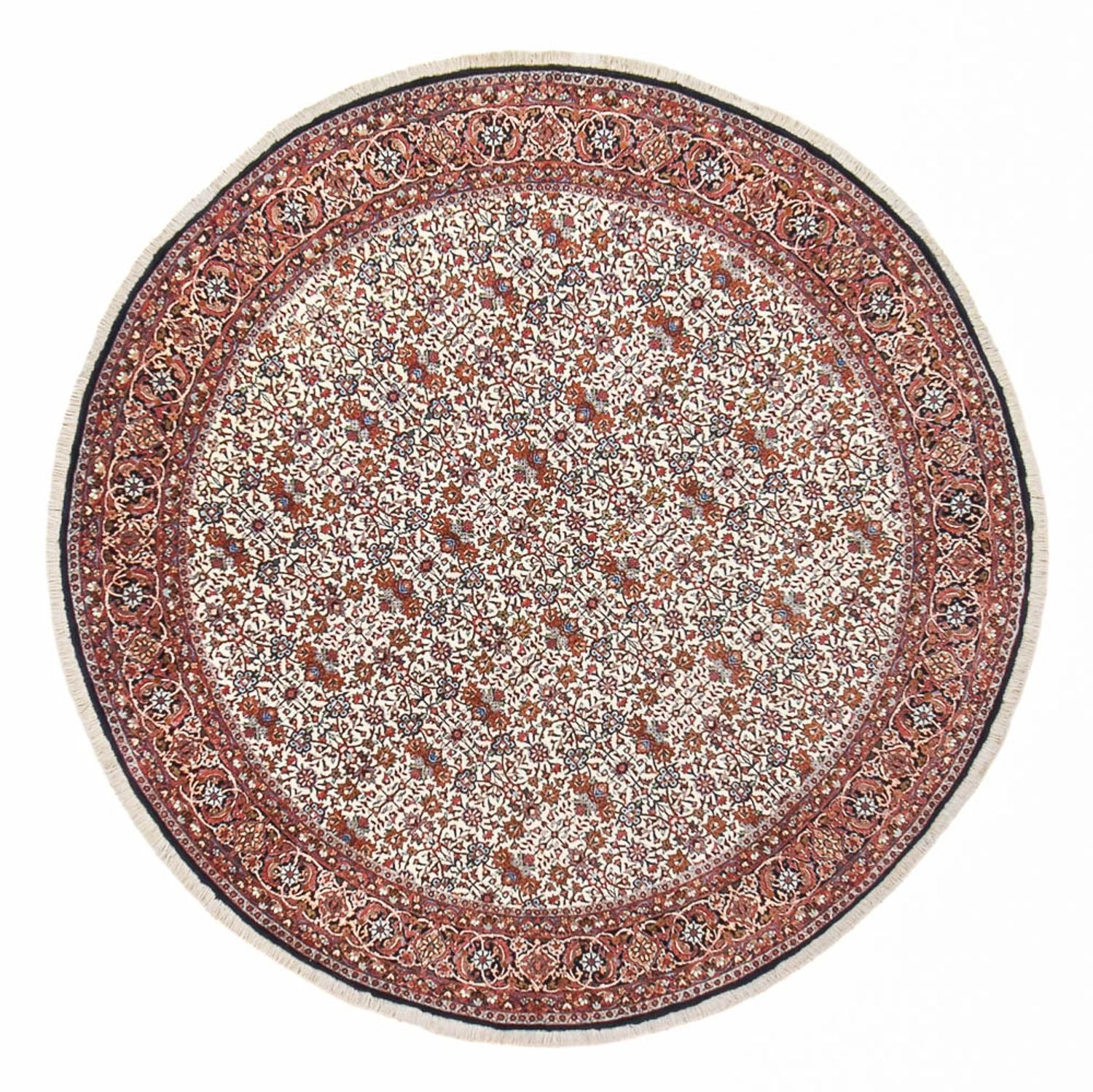 Perserteppich - Bidjar rund  - 255 x 255 cm - hellrot