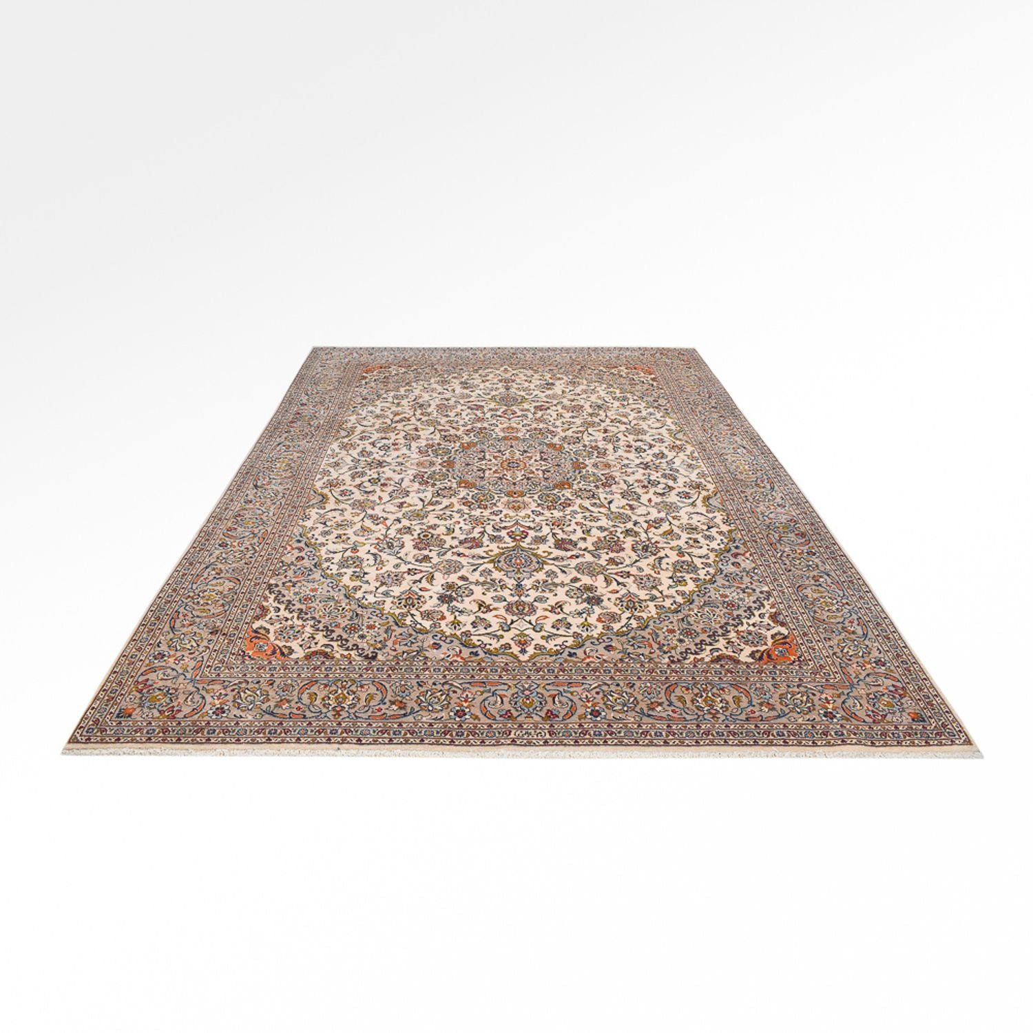 Perserteppich - Keshan - Royal - 353 x 254 cm - sand
