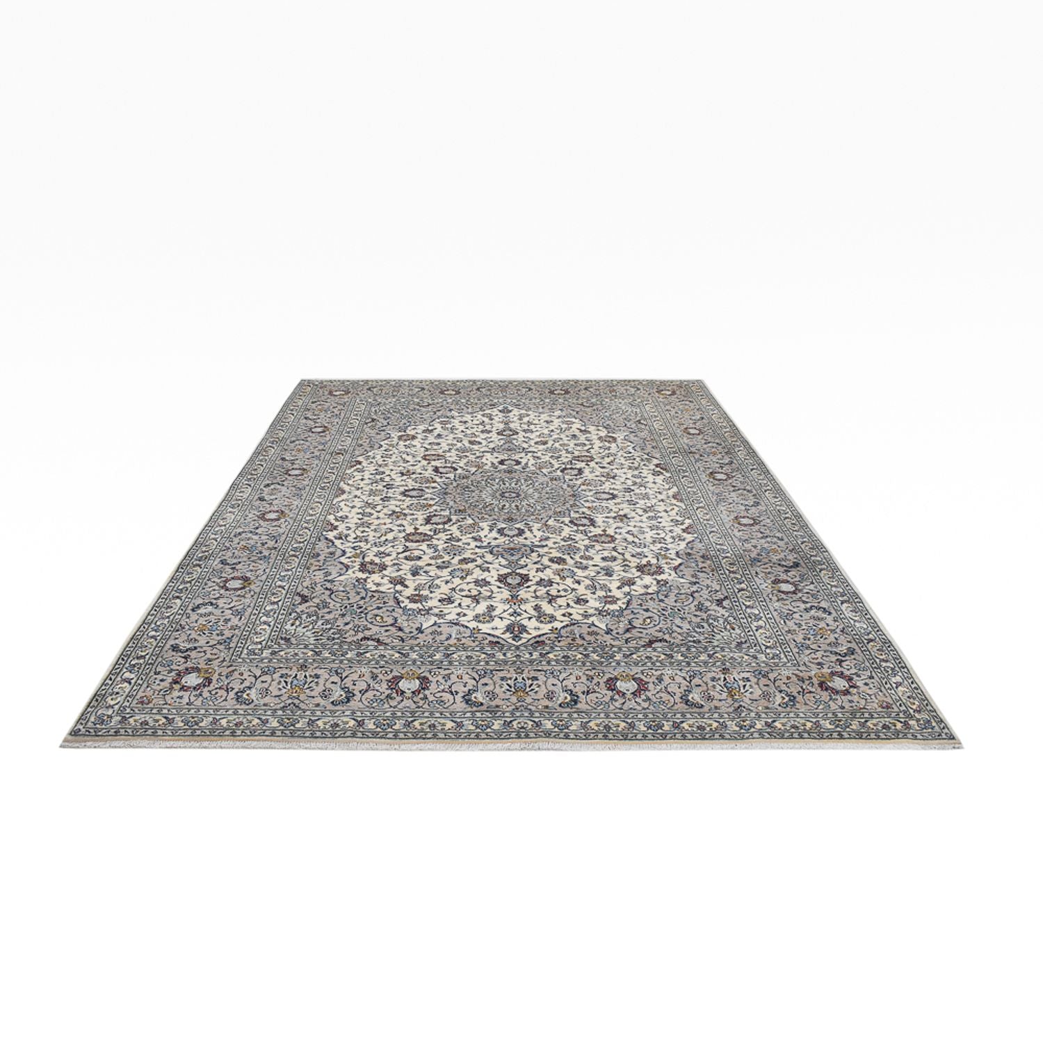 Perserteppich - Keshan - Royal - 340 x 252 cm - grau