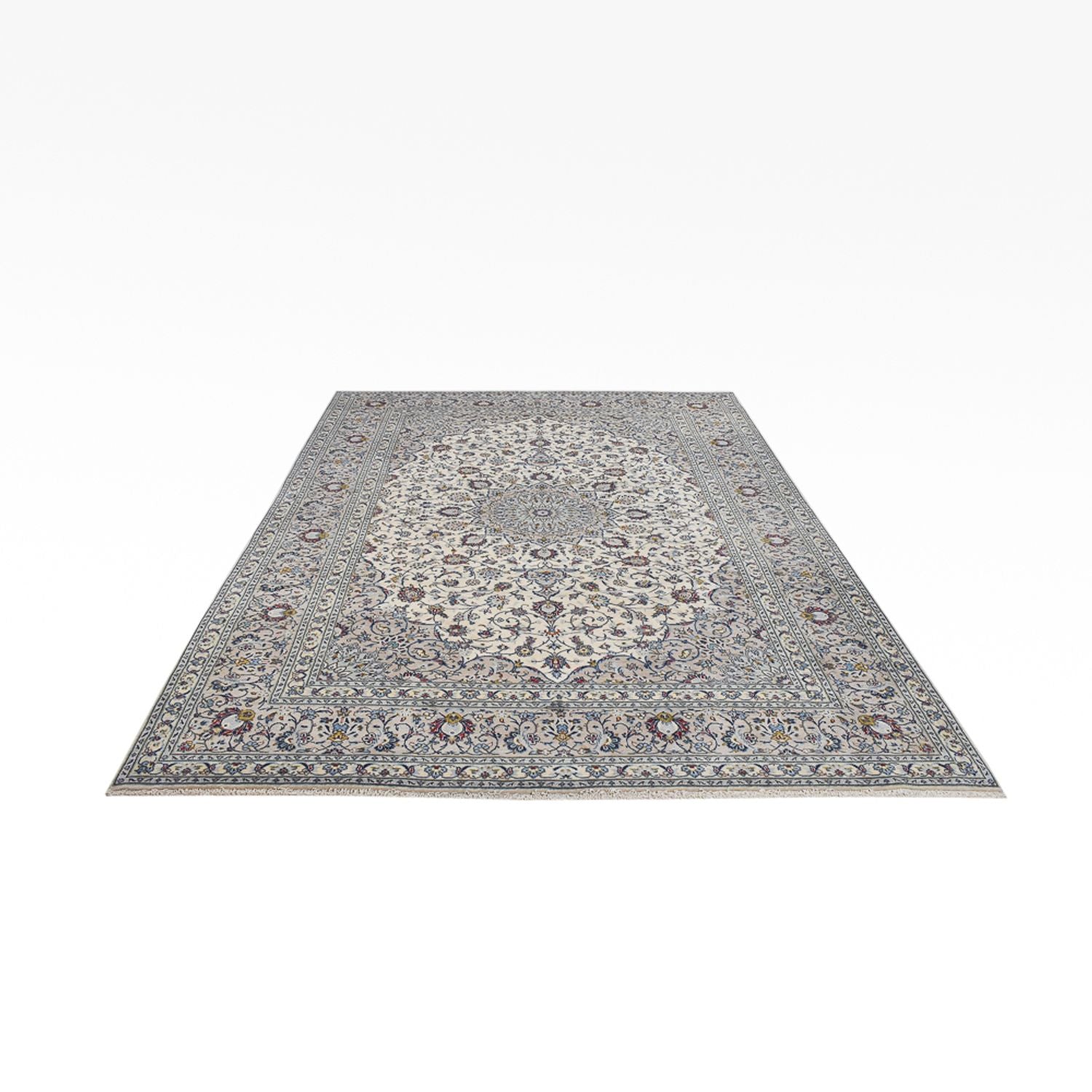 Perserteppich - Keshan - Royal - 354 x 245 cm - grau
