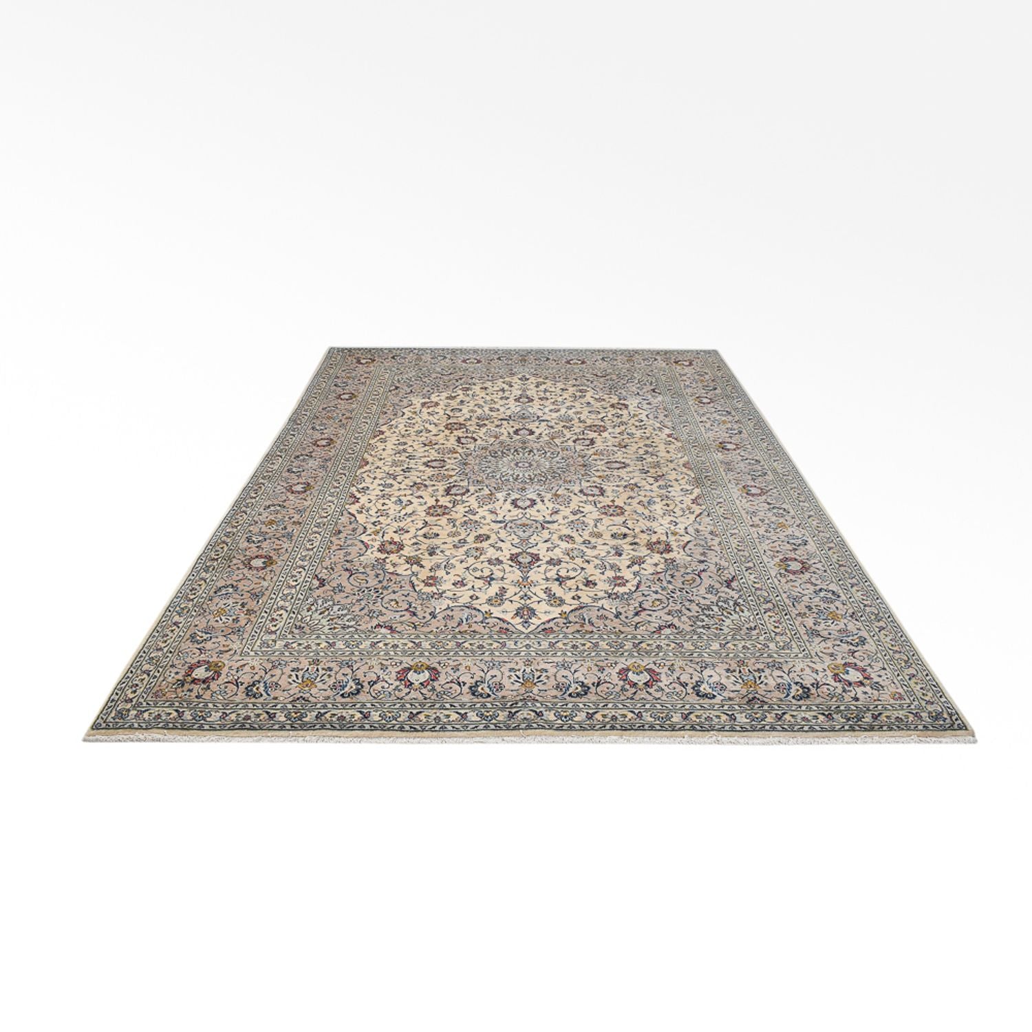 Perserteppich - Keshan - Royal - 348 x 242 cm - sand