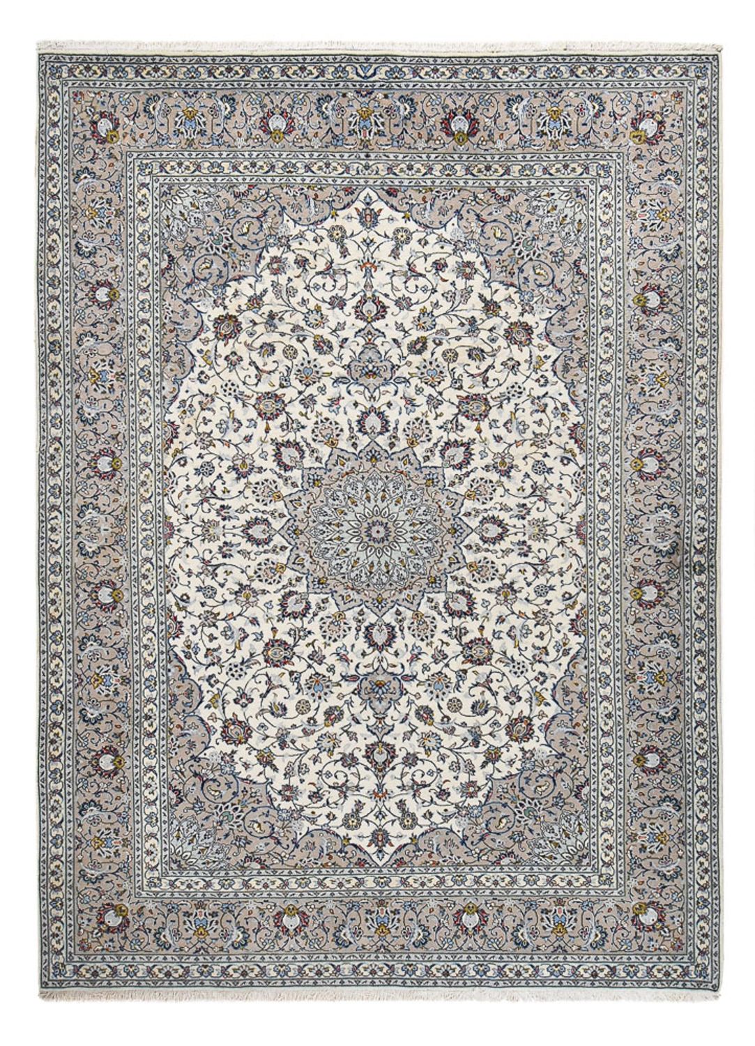 Perserteppich - Keshan - Royal - 349 x 250 cm - grau