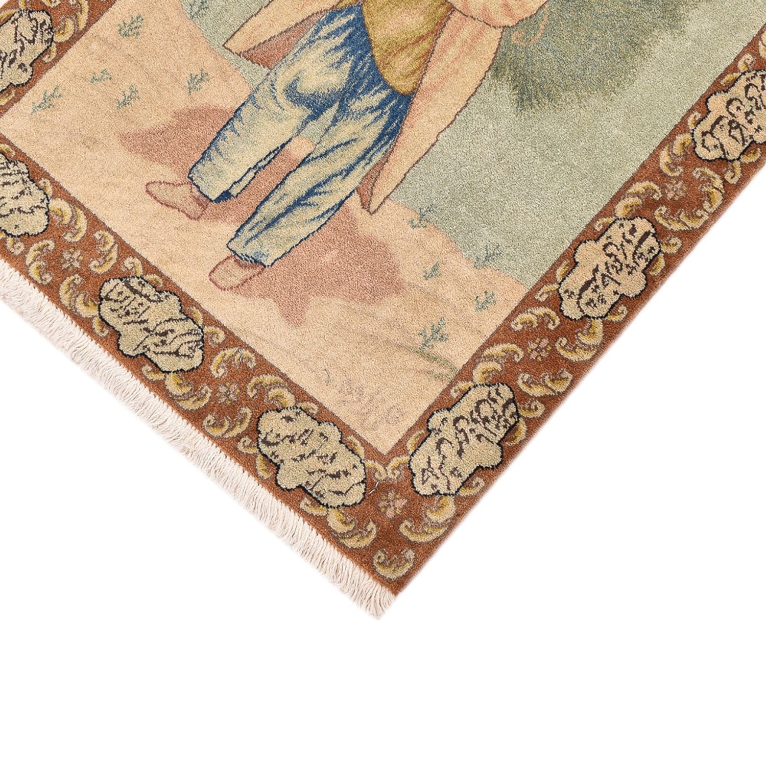Perserteppich - Täbriz - Royal - 73 x 56 cm - mehrfarbig