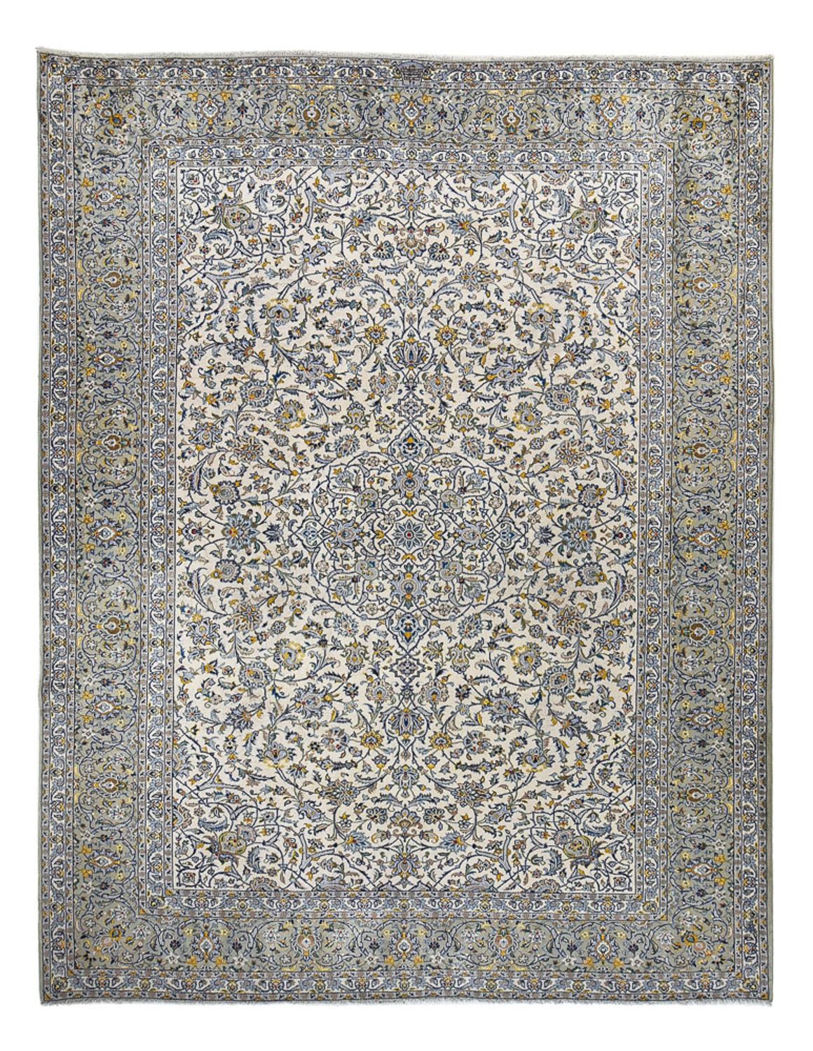 Perserteppich - Keshan - Royal - 350 x 285 cm - grau