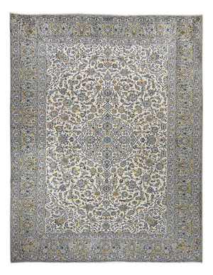 Perserteppich - Keshan - Royal - 350 x 285 cm - grau