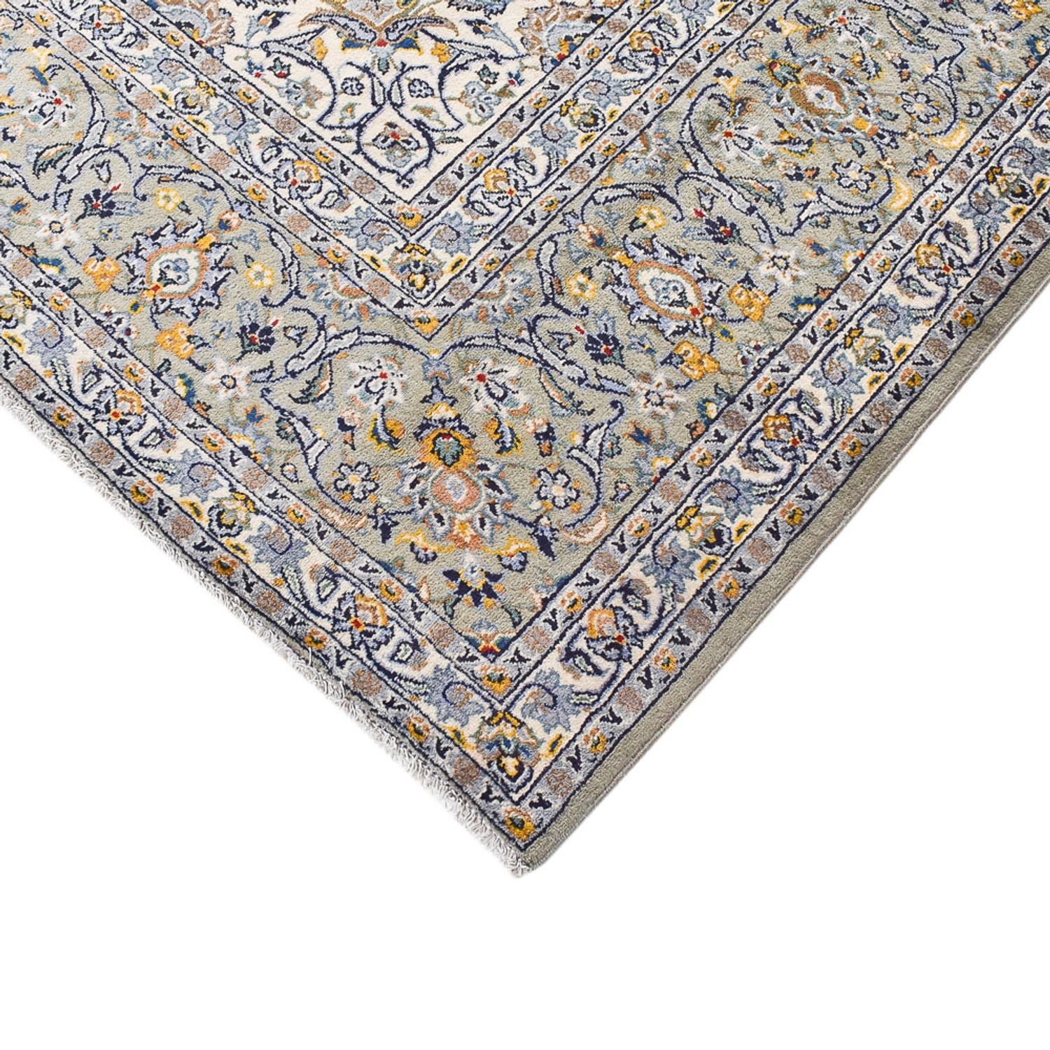 Perserteppich - Keshan - Royal - 350 x 285 cm - grau