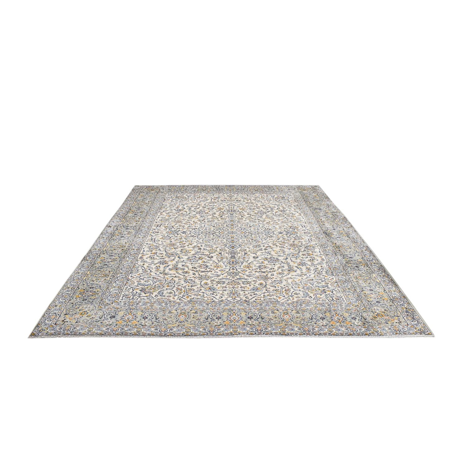 Perserteppich - Keshan - Royal - 350 x 285 cm - grau