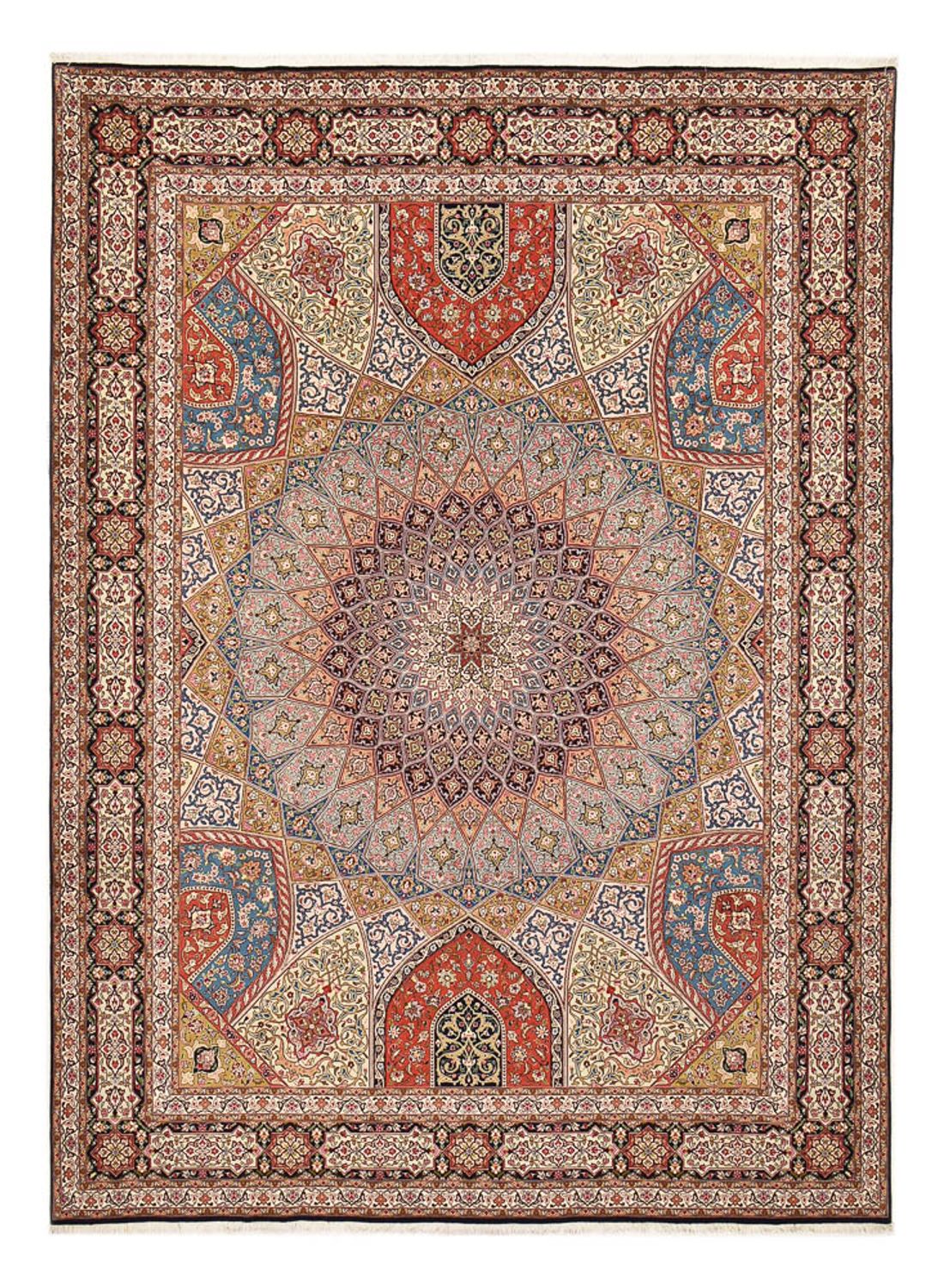 Perserteppich - Täbriz - Royal - 402 x 302 cm - hellbeige