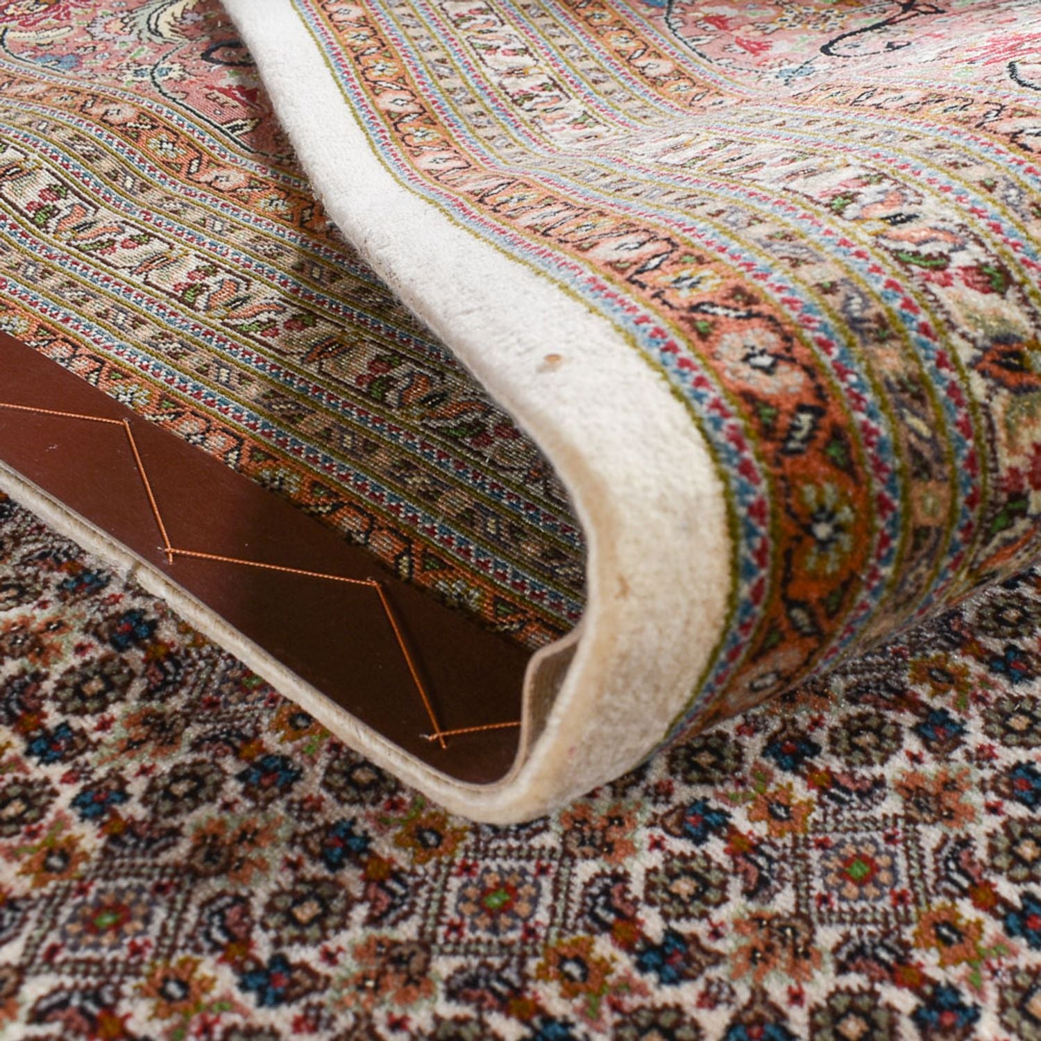 Perserteppich - Täbriz - Royal - 502 x 350 cm - hellbeige