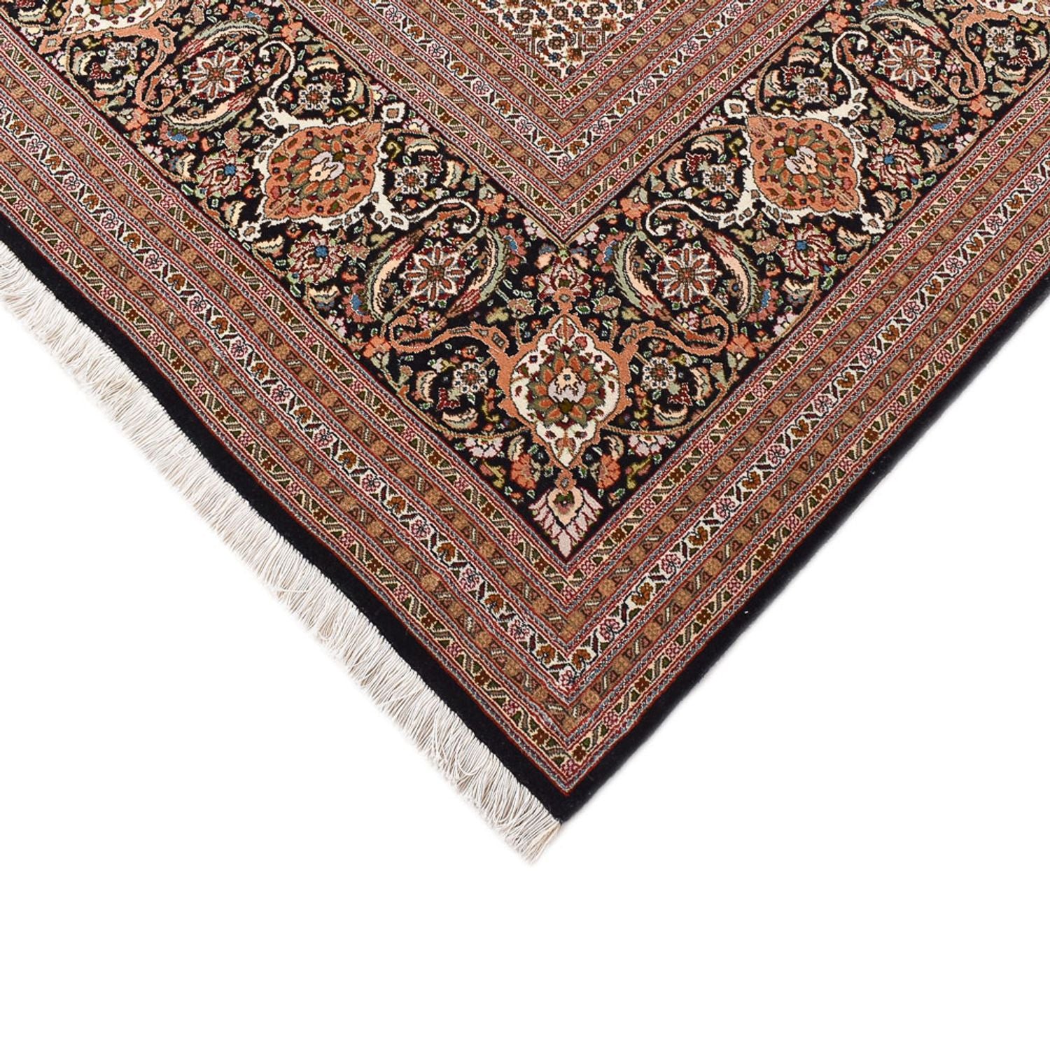 Perserteppich - Täbriz - Royal - 394 x 302 cm - dunkelbeige