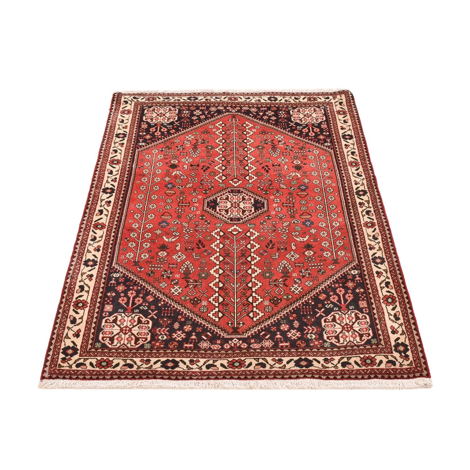 Perserteppich - Nomadic - 160 x 103 cm - rot