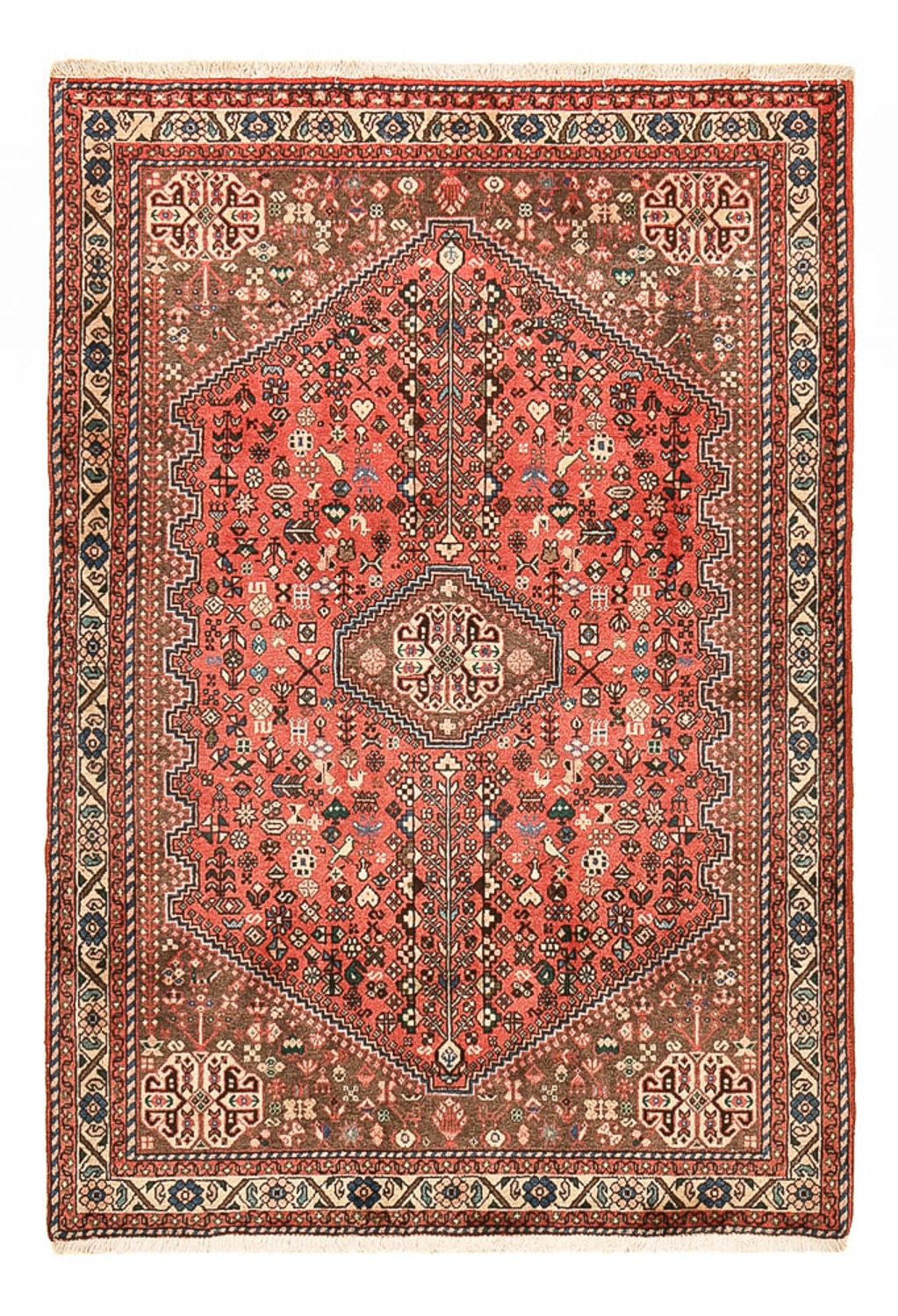 Perserteppich - Nomadic - 147 x 102 cm - hellrot