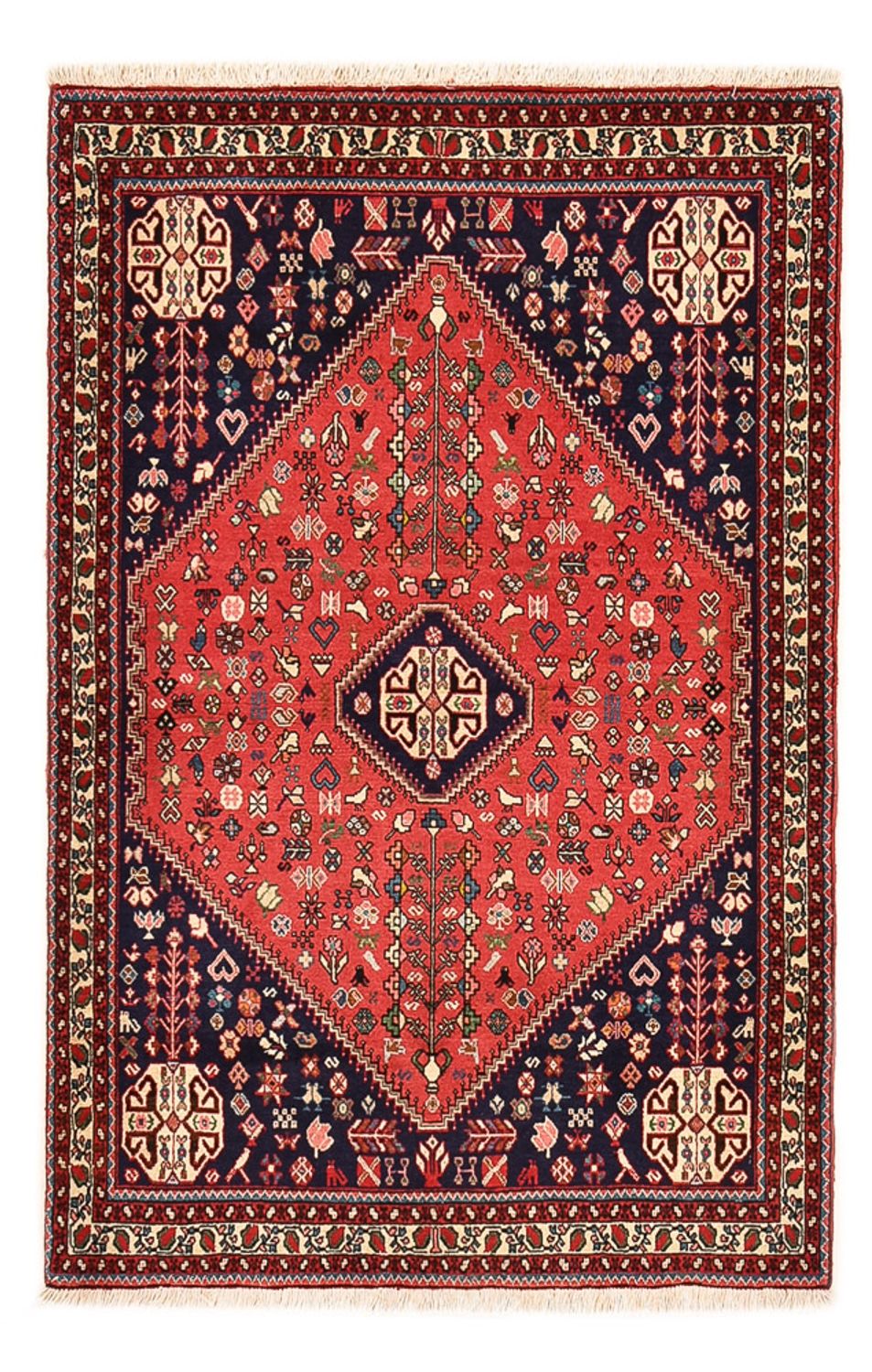 Perserteppich - Nomadic - 145 x 100 cm - rot