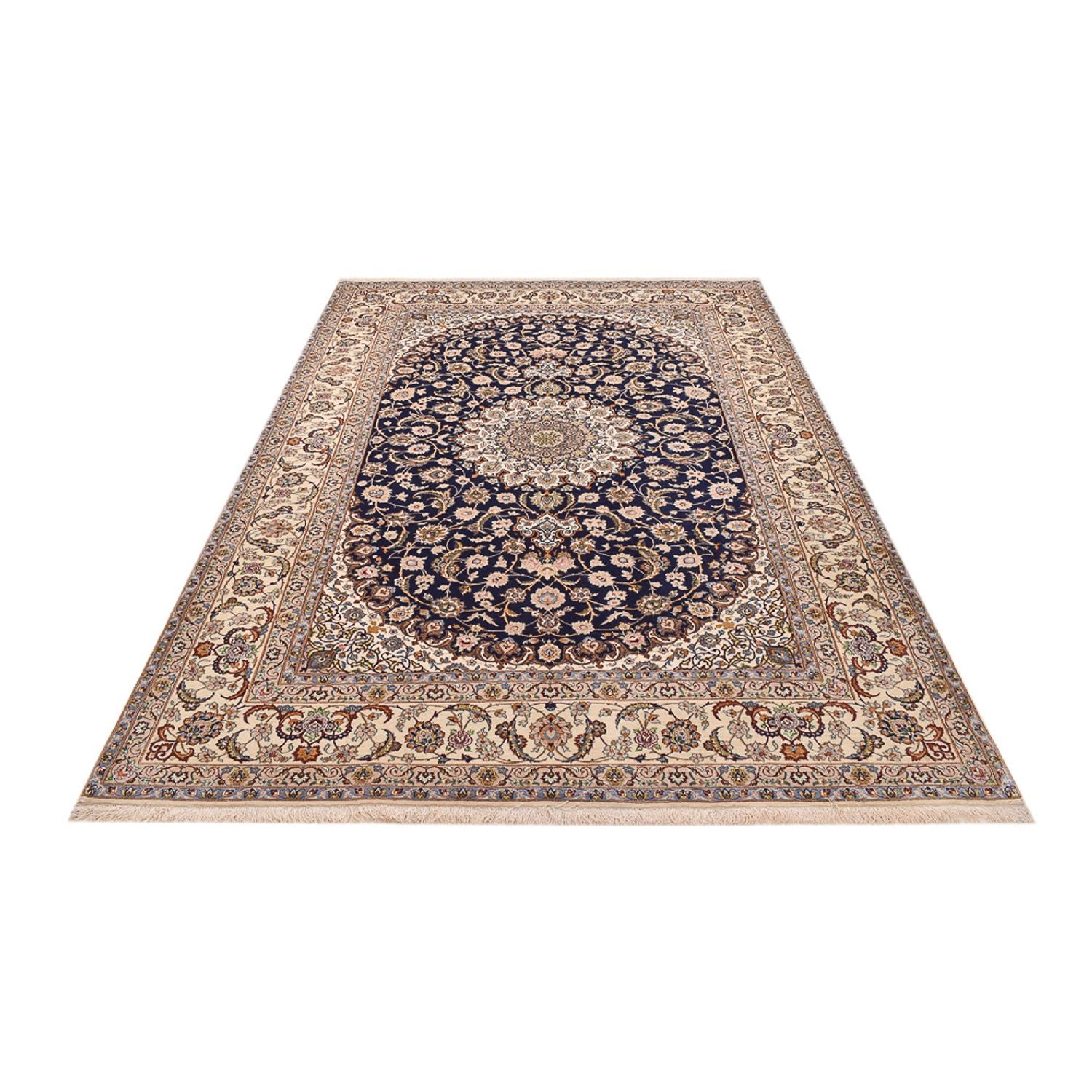 Perserteppich - Isfahan - Premium - 304 x 203 cm - dunkelblau