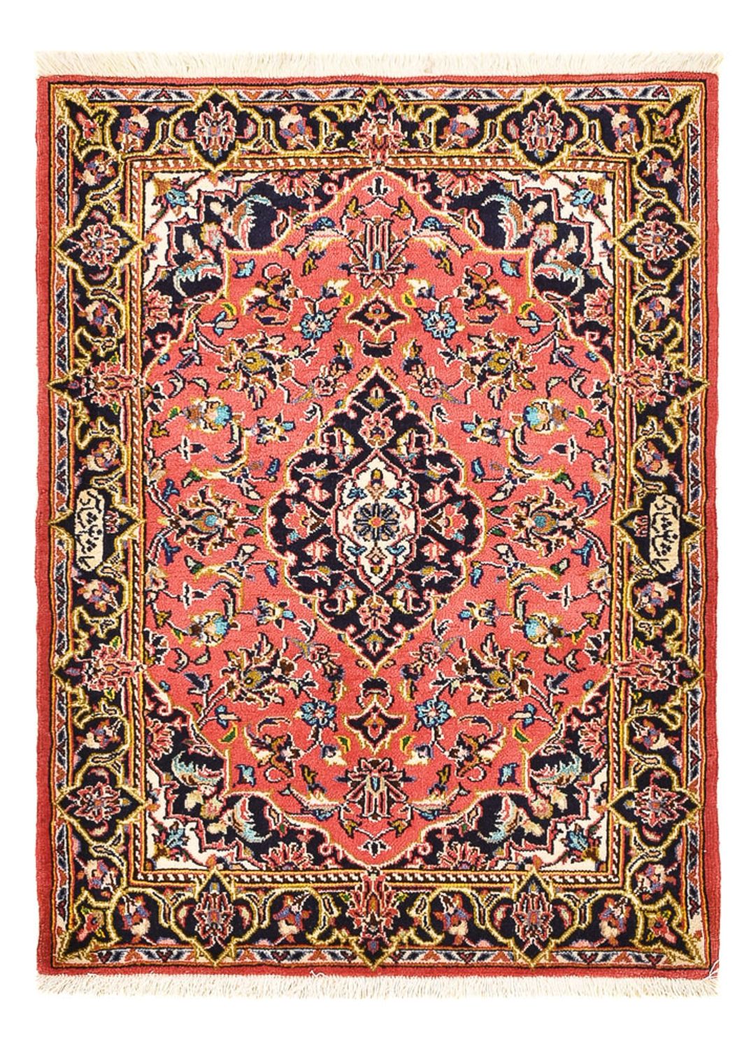 Perserteppich - Keshan - 100 x 70 cm - hellrot