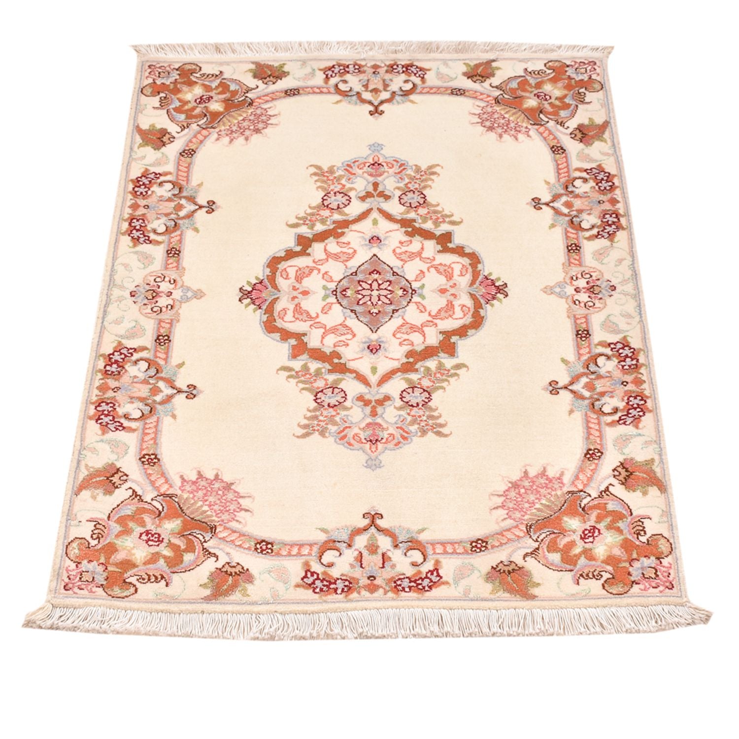 Perserteppich - Täbriz - Royal - 90 x 60 cm - creme