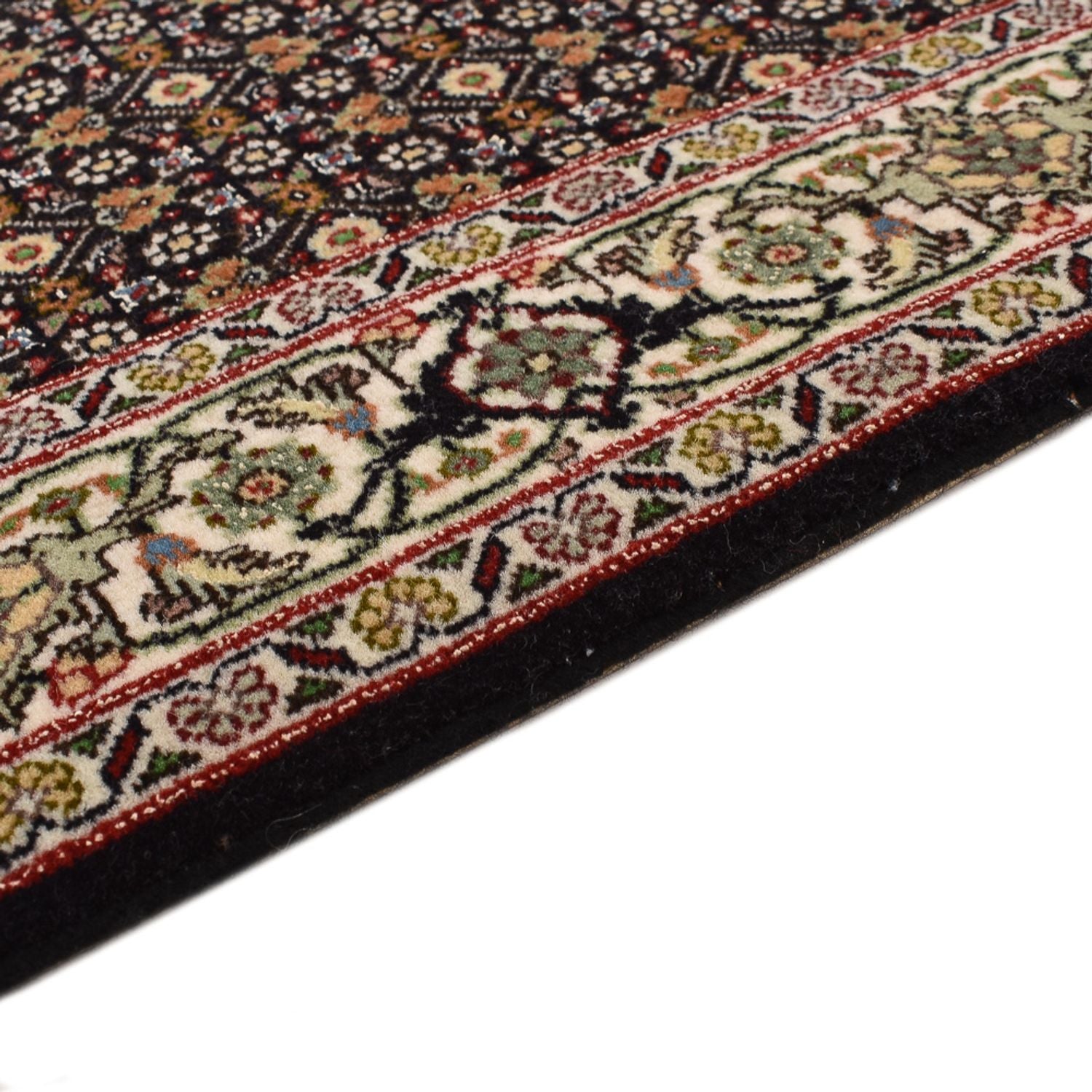 Läufer Perser - Täbriz - Royal - 396 x 82 cm - dunkelbeige