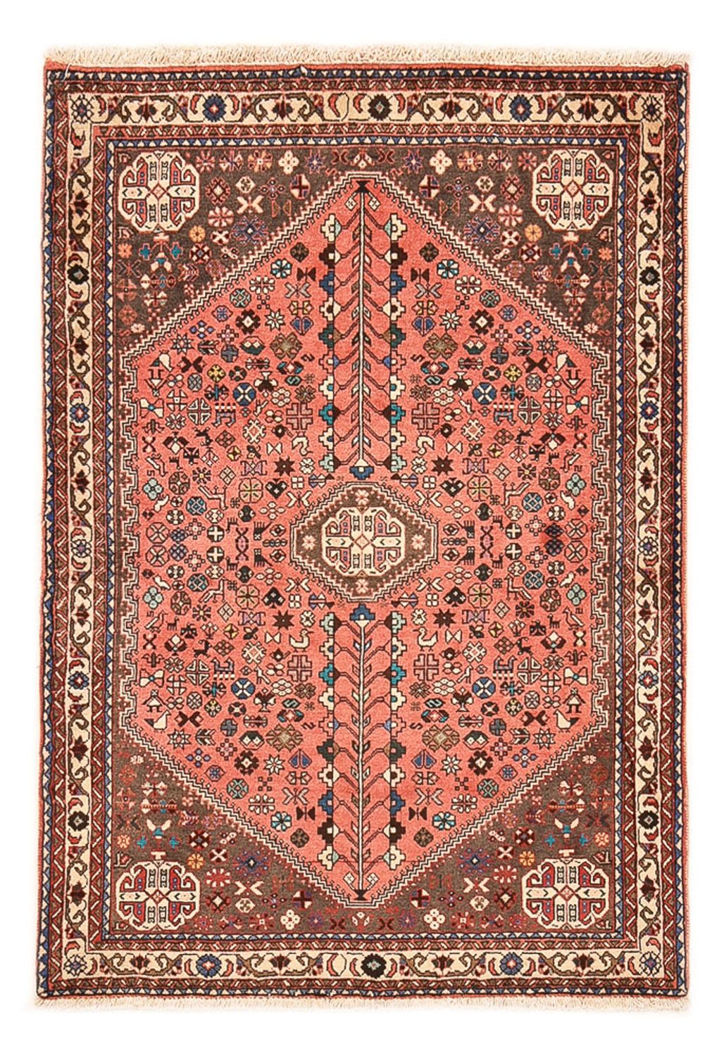Perserteppich - Nomadic - 144 x 98 cm - hellrot