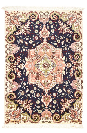 Perserteppich - Täbriz - Royal - 92 x 60 cm - mehrfarbig