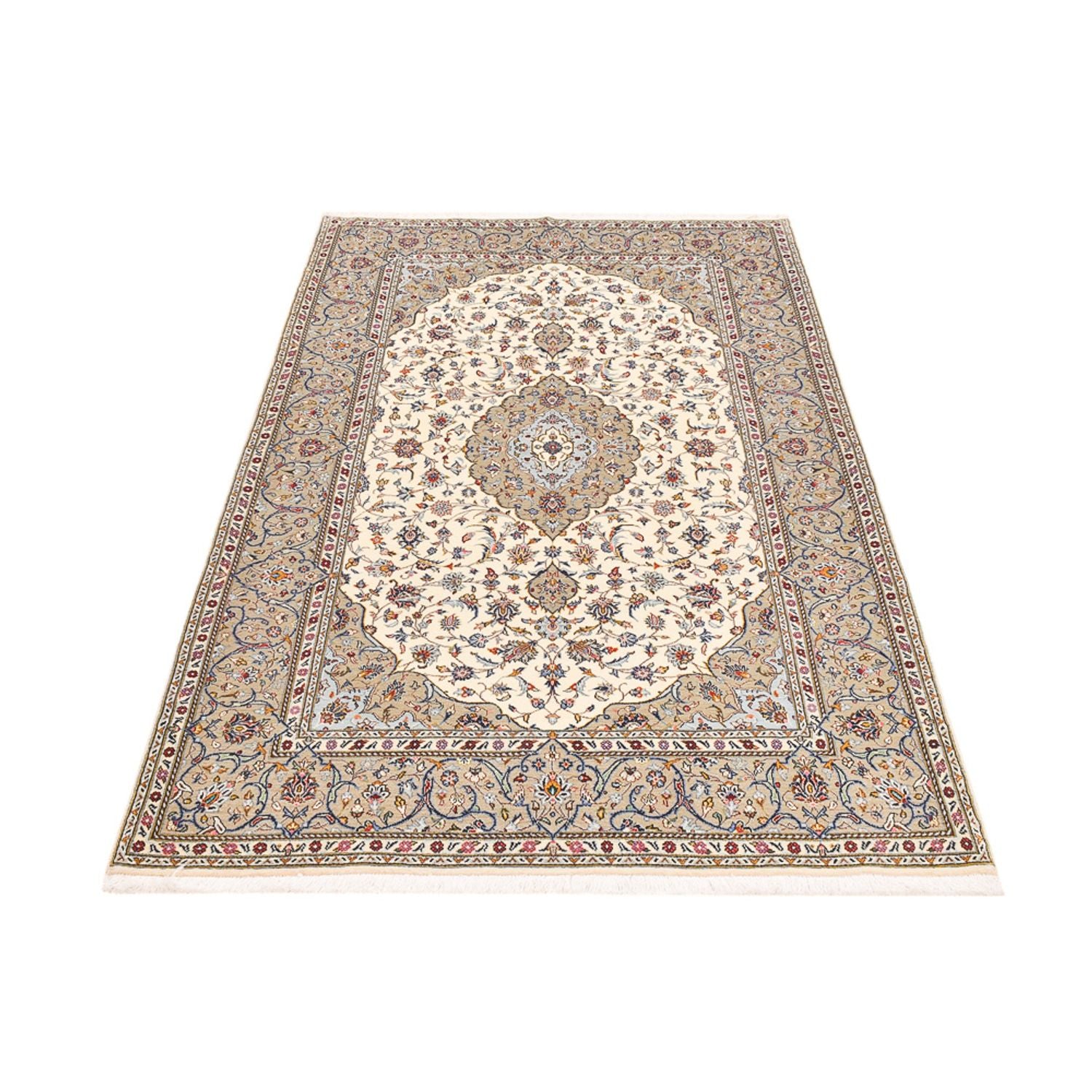 Perserteppich - Keshan - 225 x 142 cm - sand