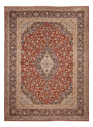 Perserteppich - Keshan - Royal - 412 x 303 cm - dunkelrot