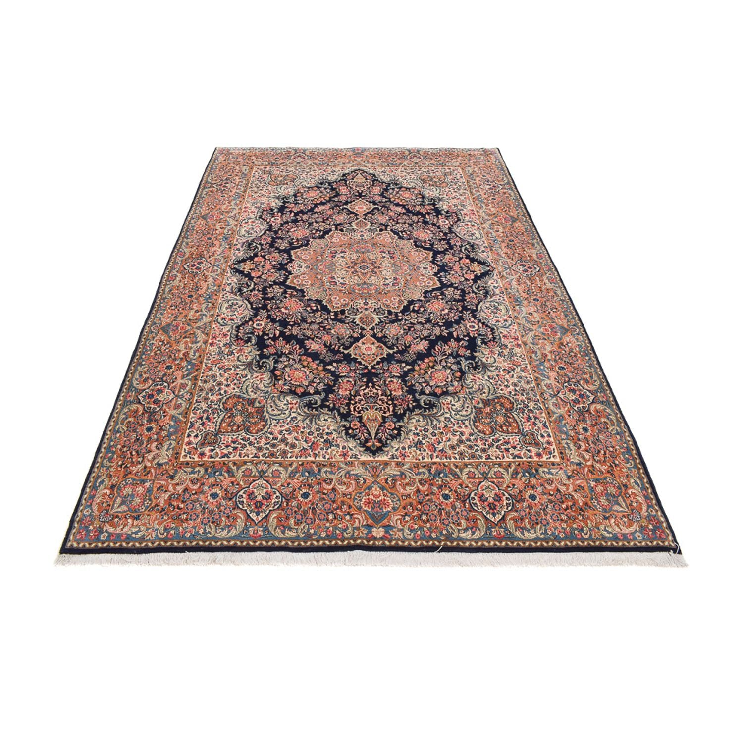 Perserteppich - Royal - 312 x 203 cm - dunkelblau