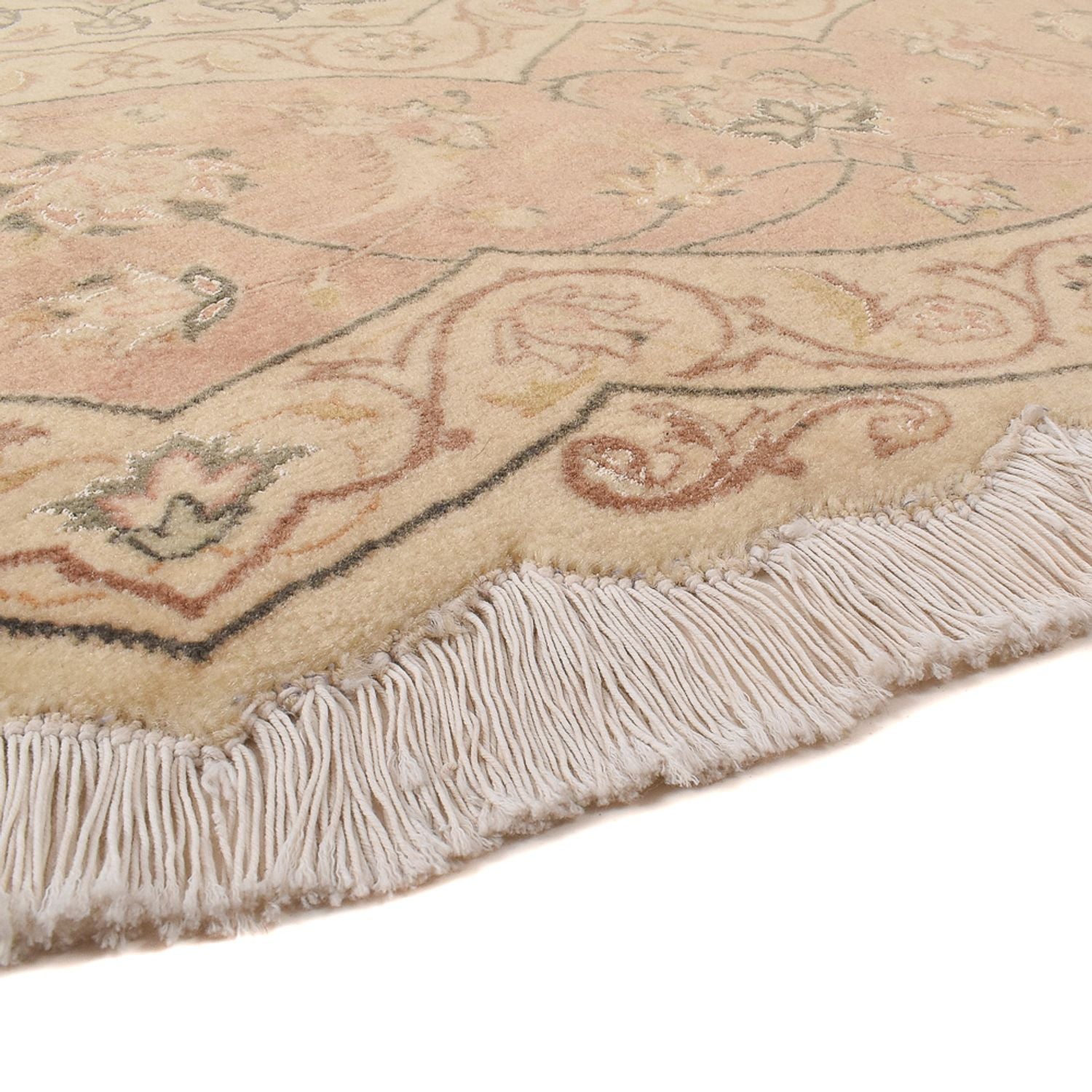 Perserteppich - Täbriz - Premium rund  - 310 x 310 cm - beige