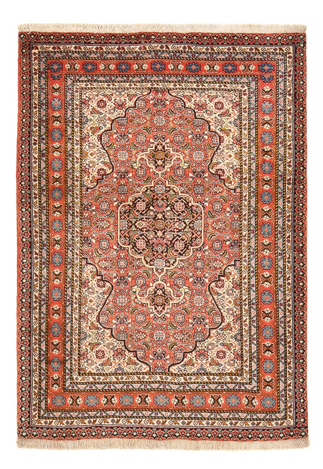 Perserteppich - Täbriz - 156 x 110 cm - hellrot