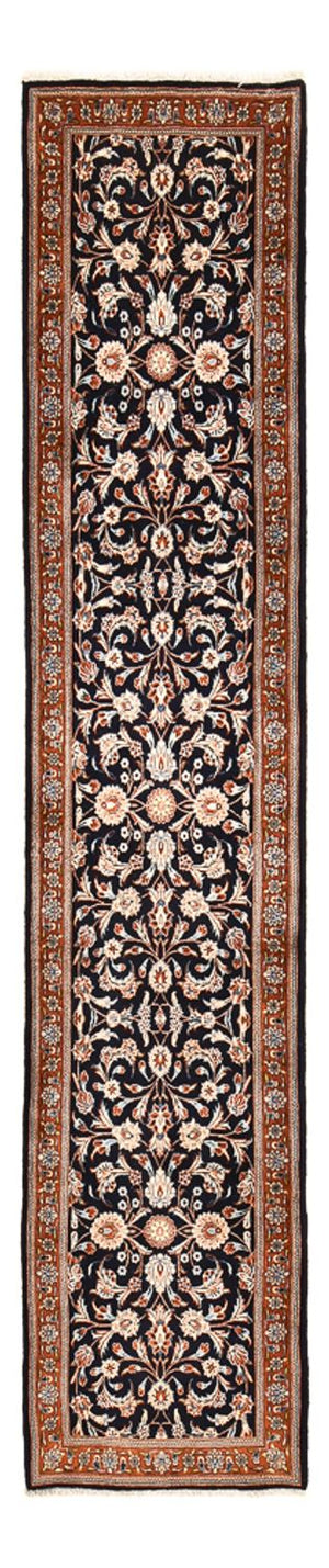 Läufer Perser - Keshan - 338 x 78 cm - dunkelblau