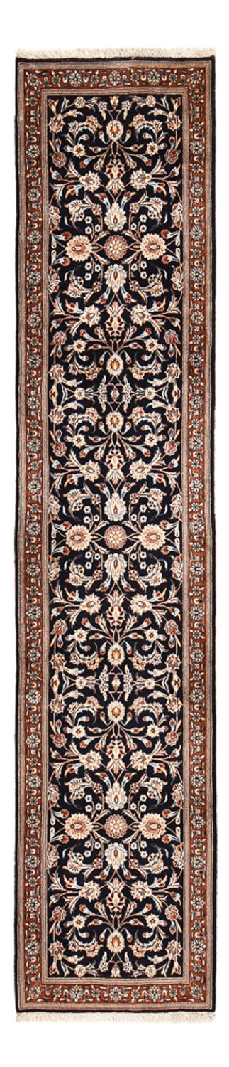 Läufer Perser - Keshan - 338 x 75 cm - dunkelblau