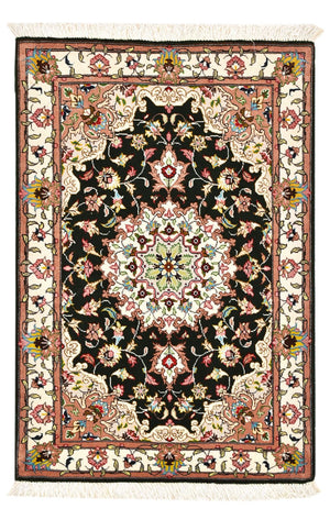 Perserteppich - Täbriz - Royal - 90 x 60 cm - dunkelblau