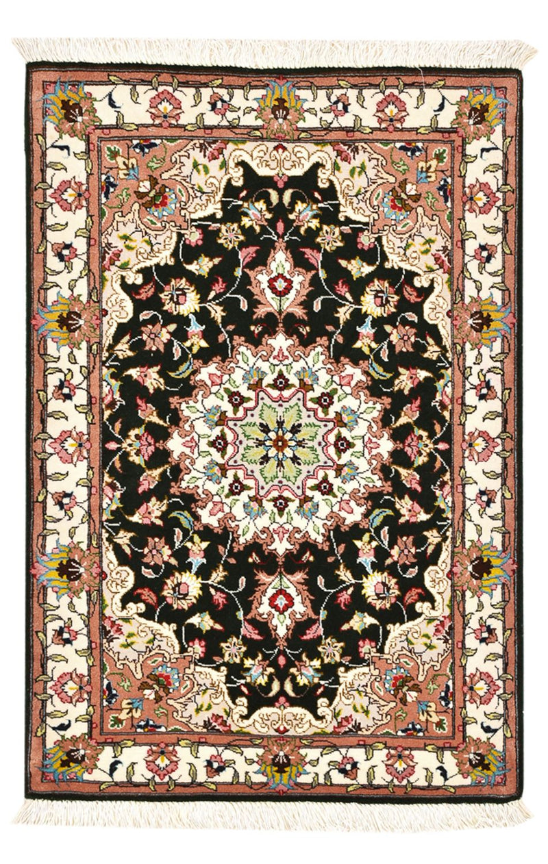 Perserteppich - Täbriz - Royal - 90 x 60 cm - dunkelblau