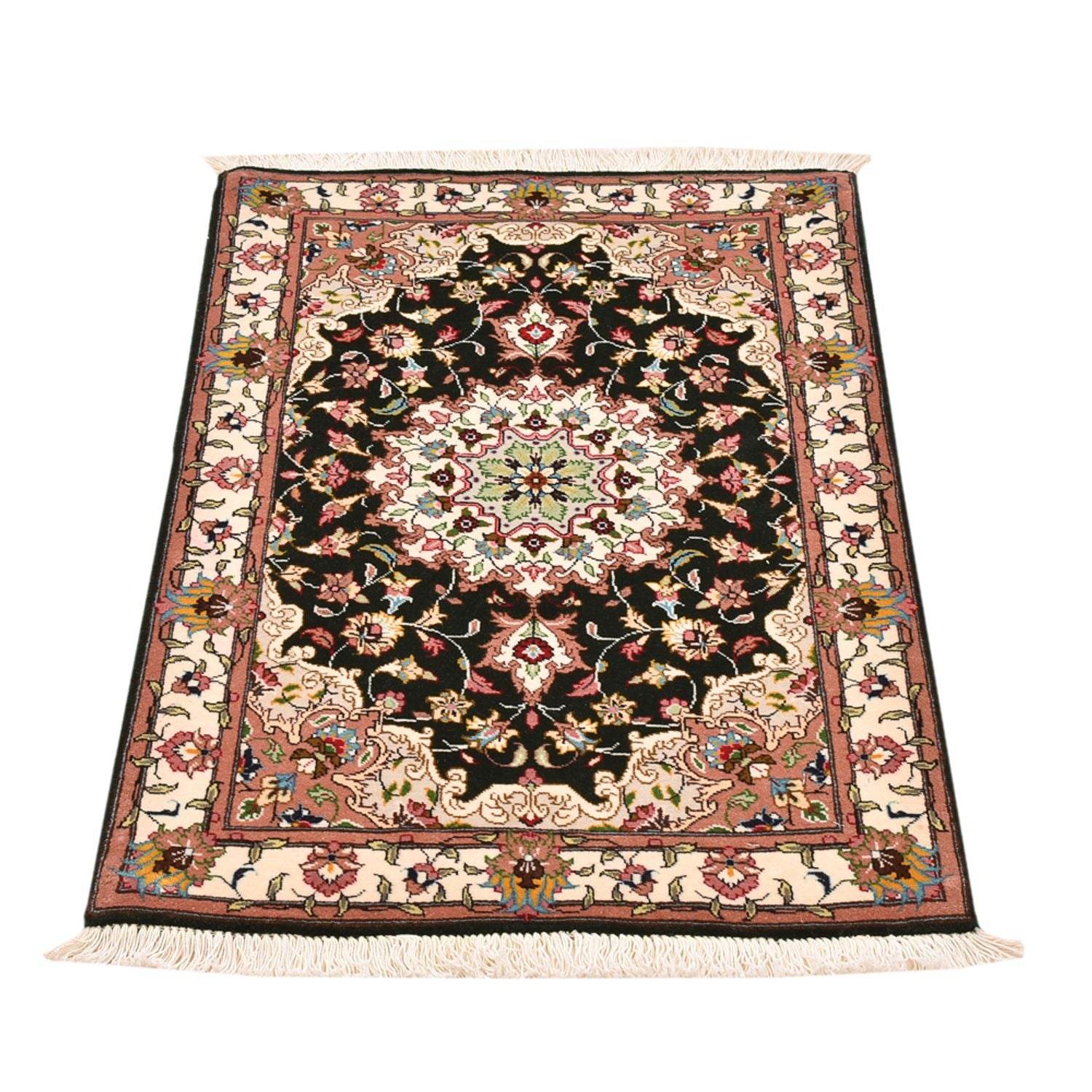 Perserteppich - Täbriz - Royal - 90 x 60 cm - dunkelblau