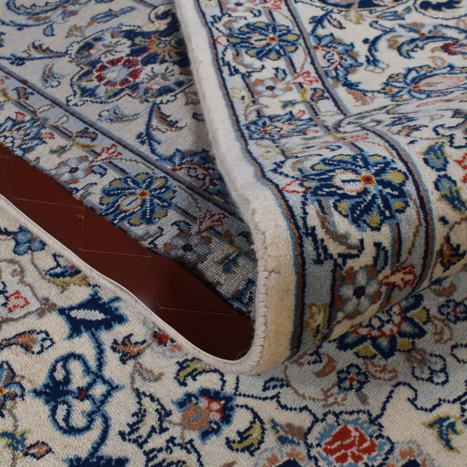 Perserteppich - Keshan - Royal - 348 x 252 cm - grau
