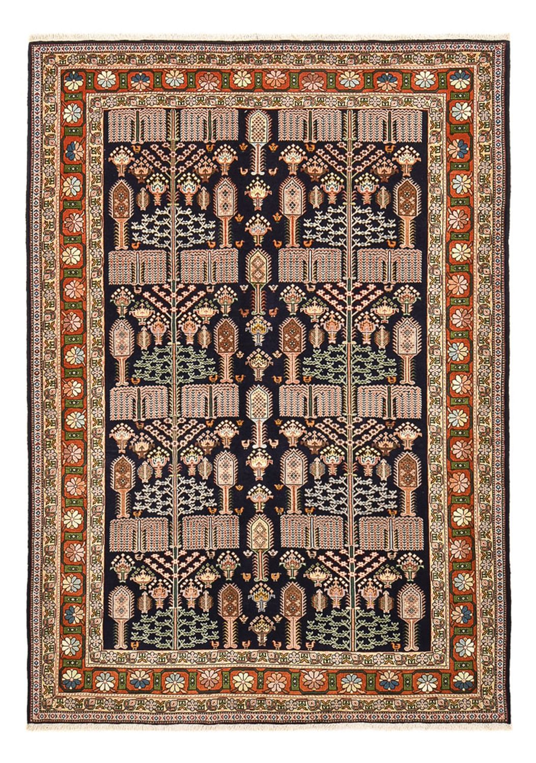 Ziegler Teppich - Bachtiari - 252 x 180 cm - dunkelblau