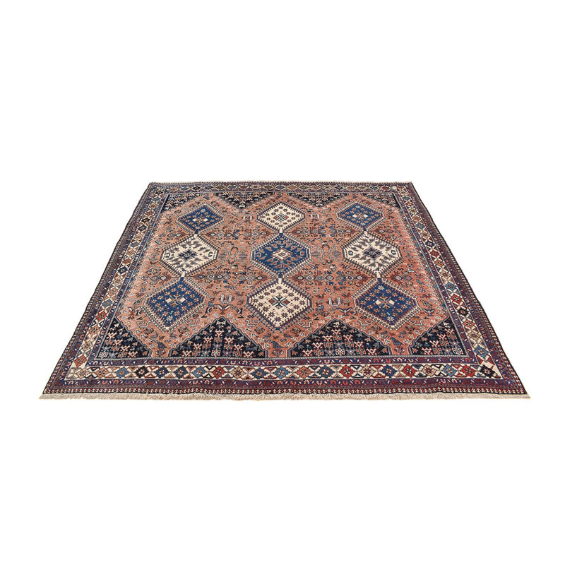 Perserteppich - Nomadic quadratisch  - 203 x 193 cm - hellrot