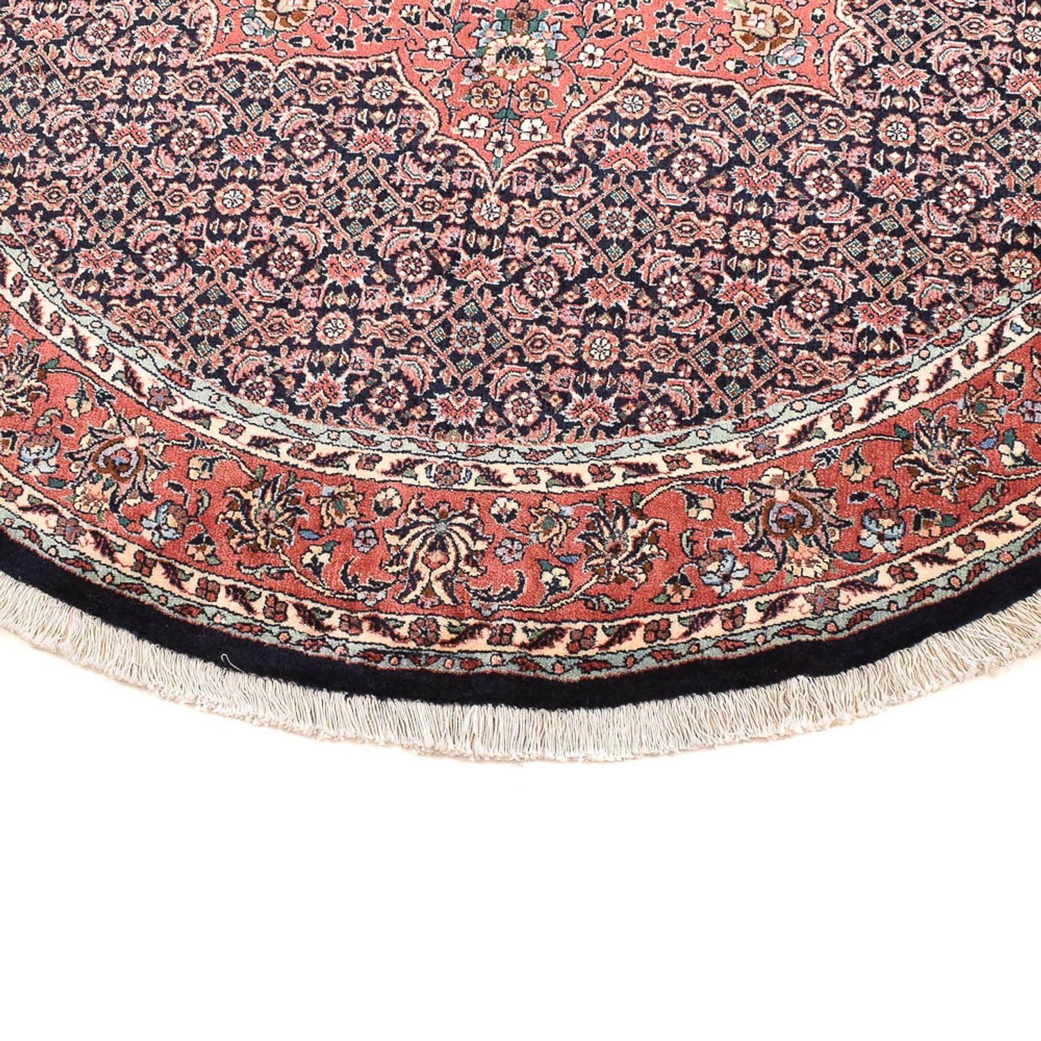 Perserteppich - Bidjar rund  - 155 x 155 cm - dunkelrot