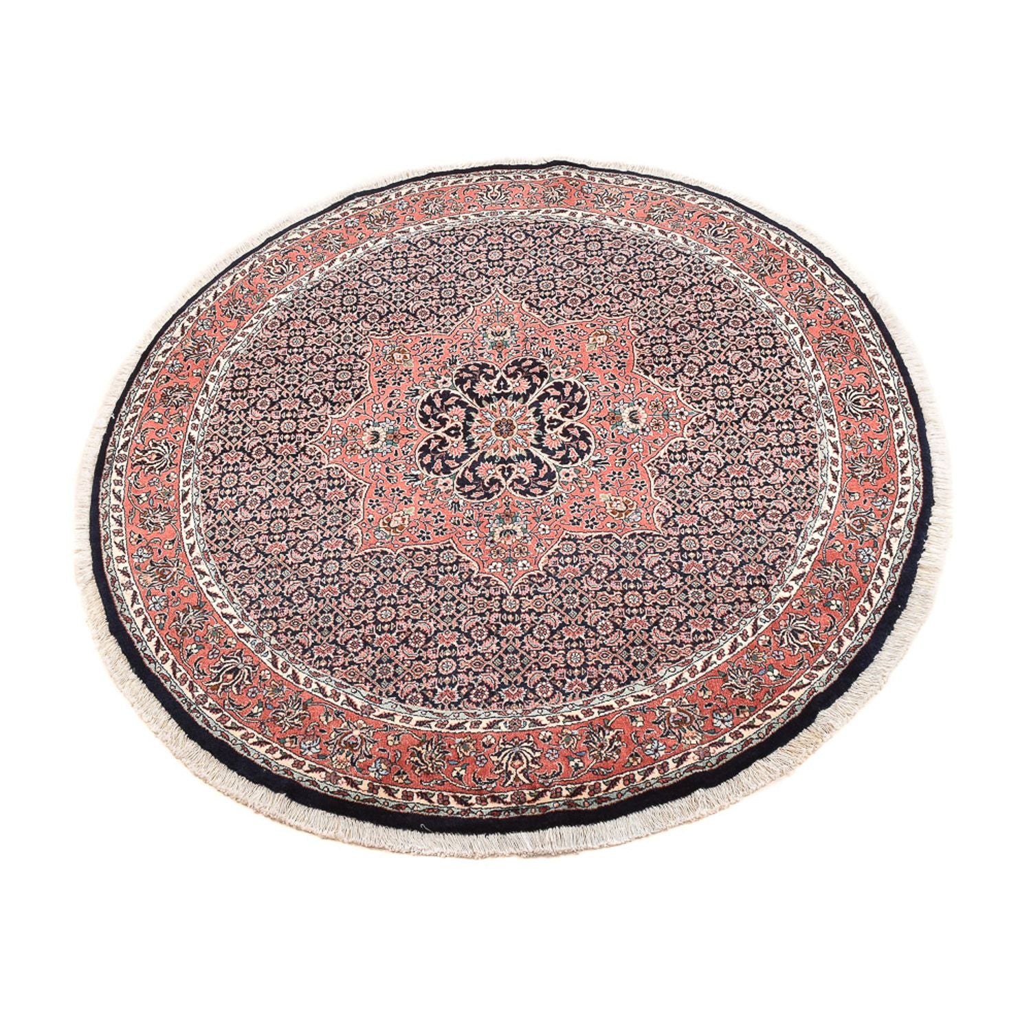 Perserteppich - Bidjar rund  - 155 x 155 cm - dunkelrot