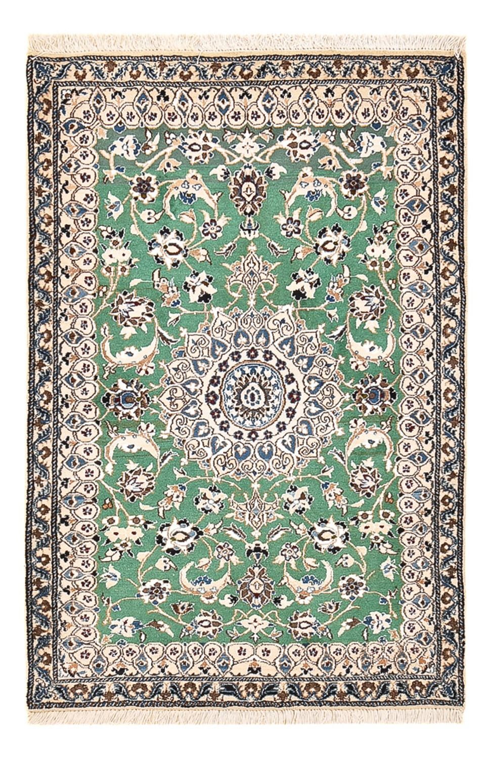 Perserteppich - Nain - Royal - 140 x 87 cm - grün